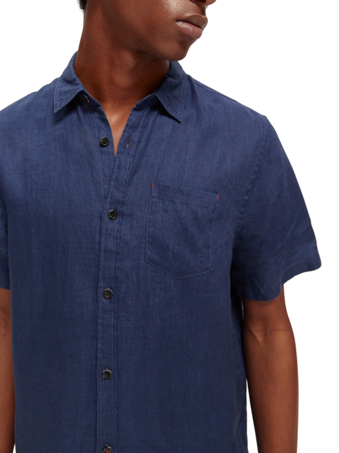 Short sleeve linen shirt