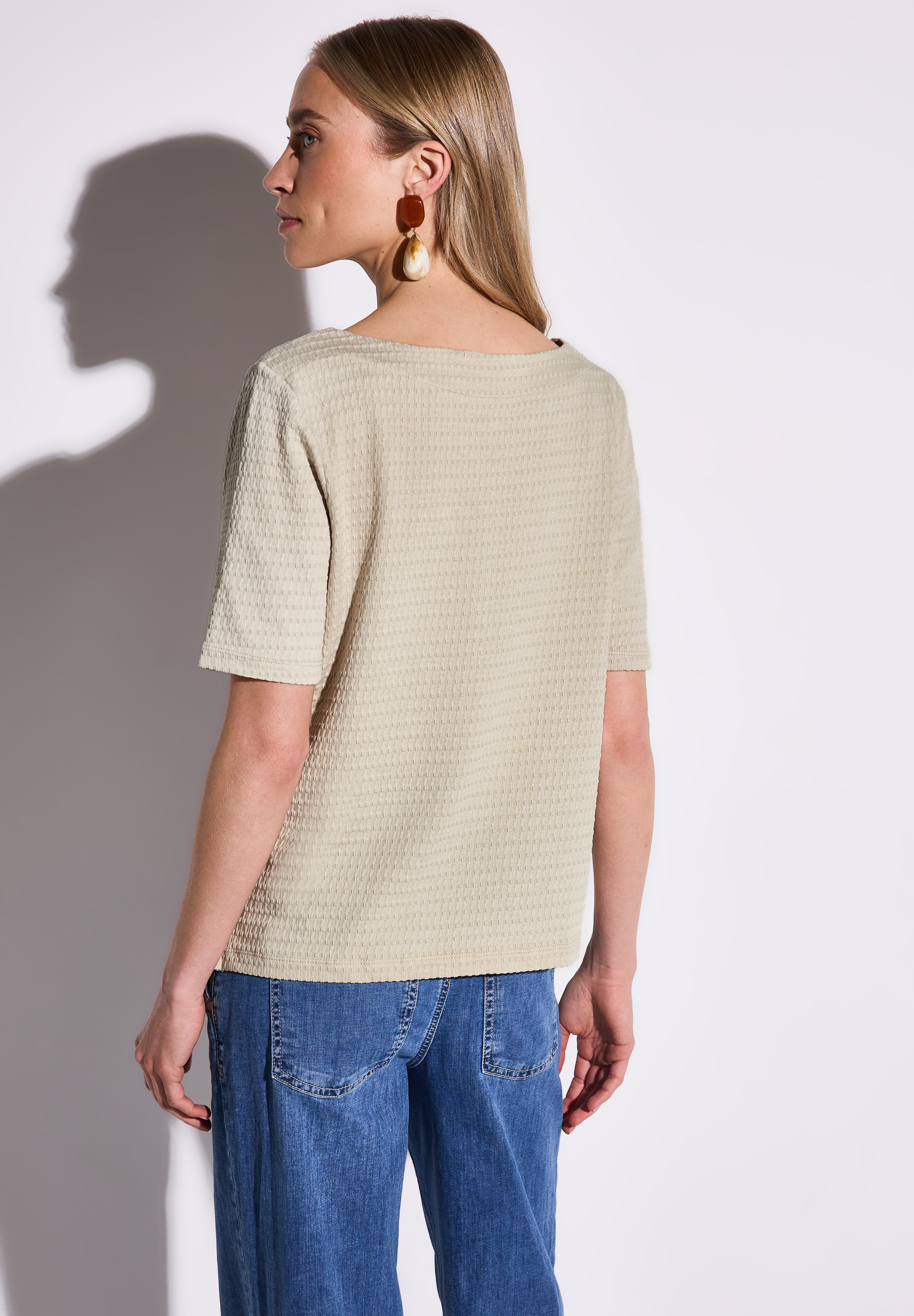 T-Shirt mit Struktur