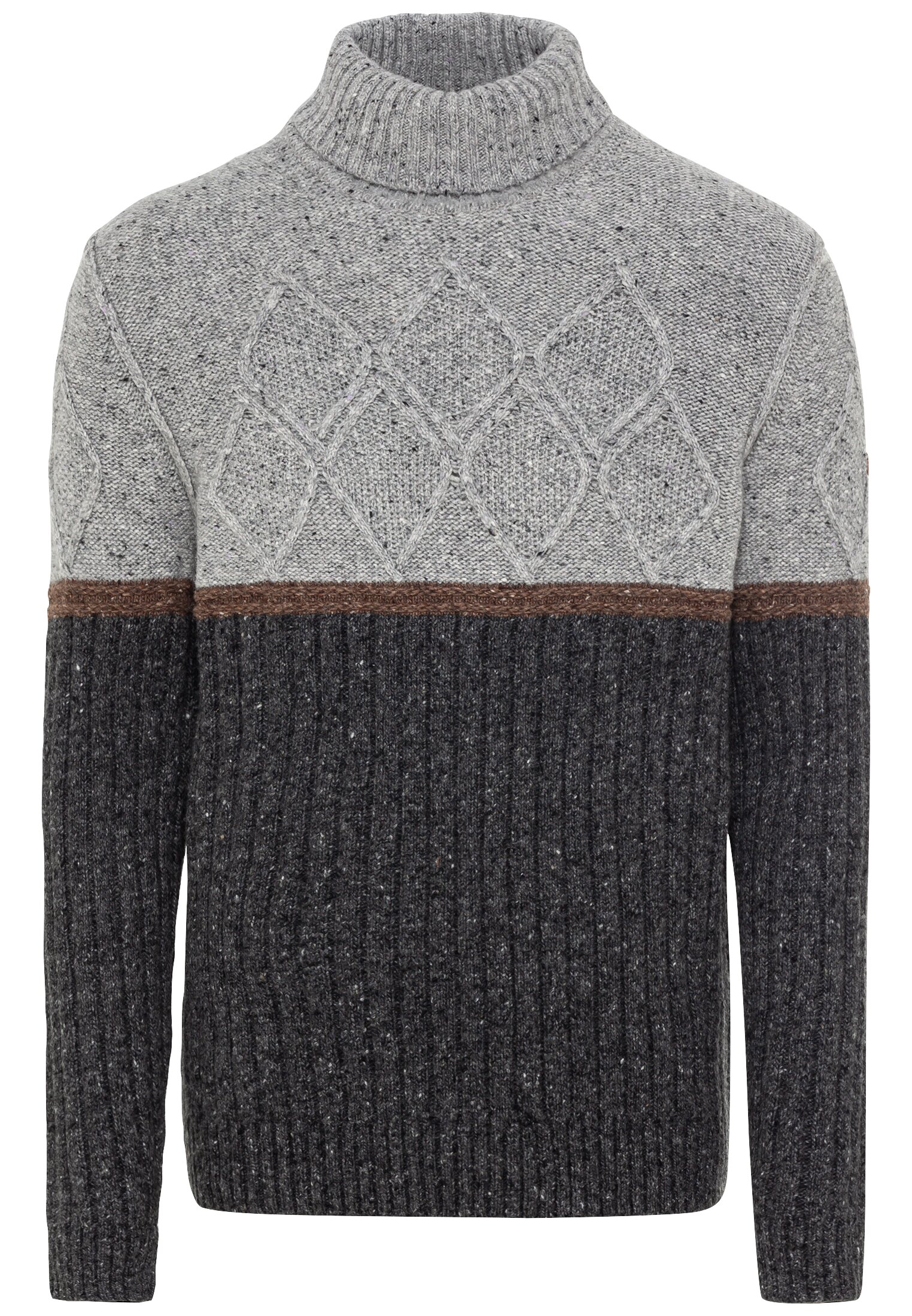 Rollkragenpullover mit nachhaltiger Merinowolle