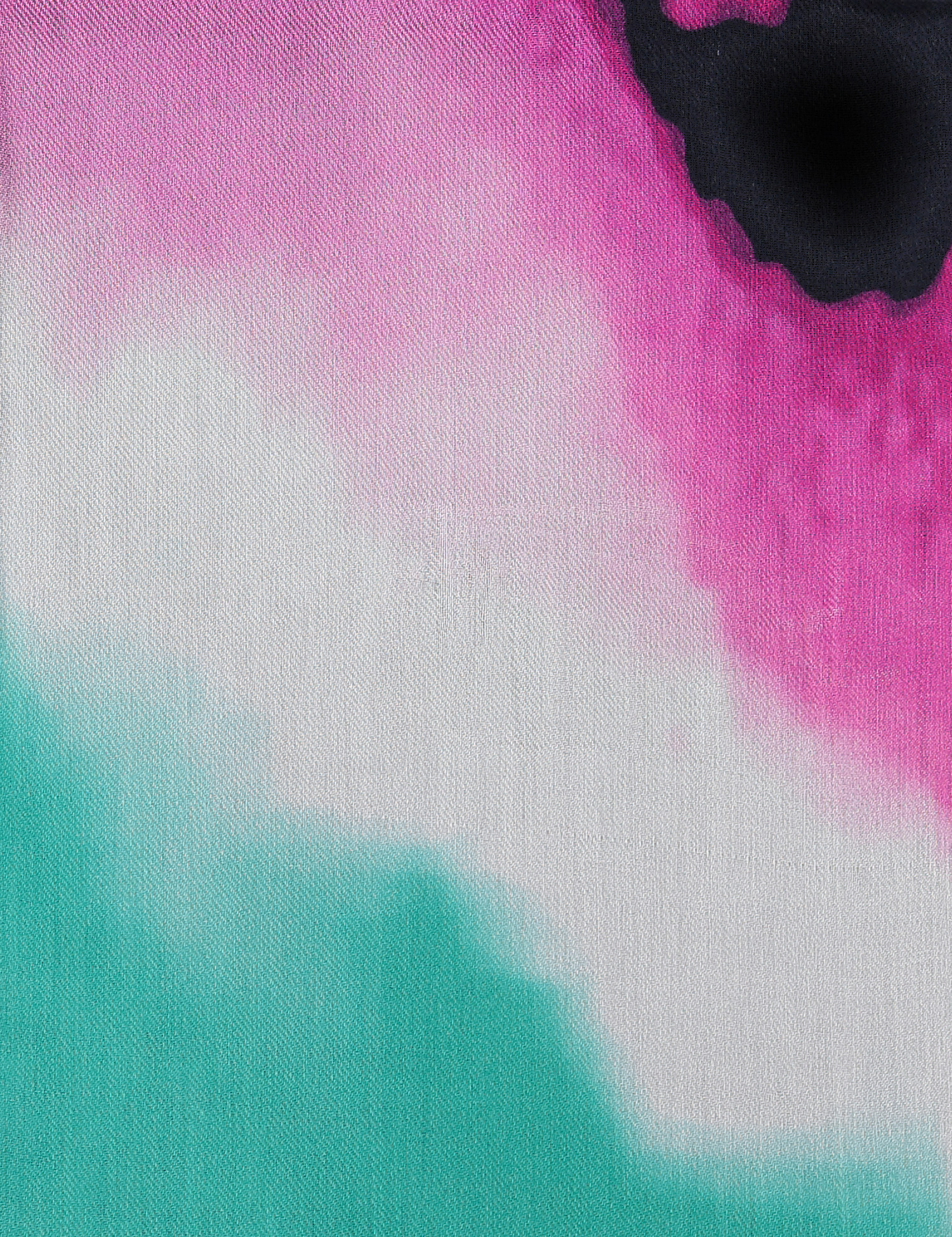 Weicher Schal mit Aquarell-Print