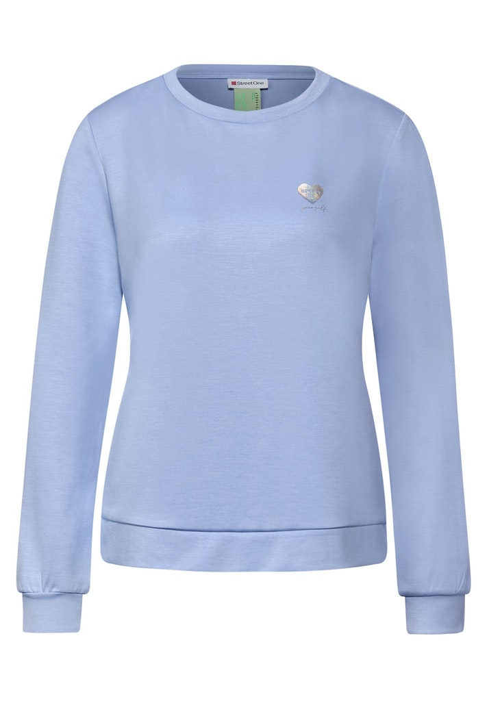 Sweatshirt in Unifarbe