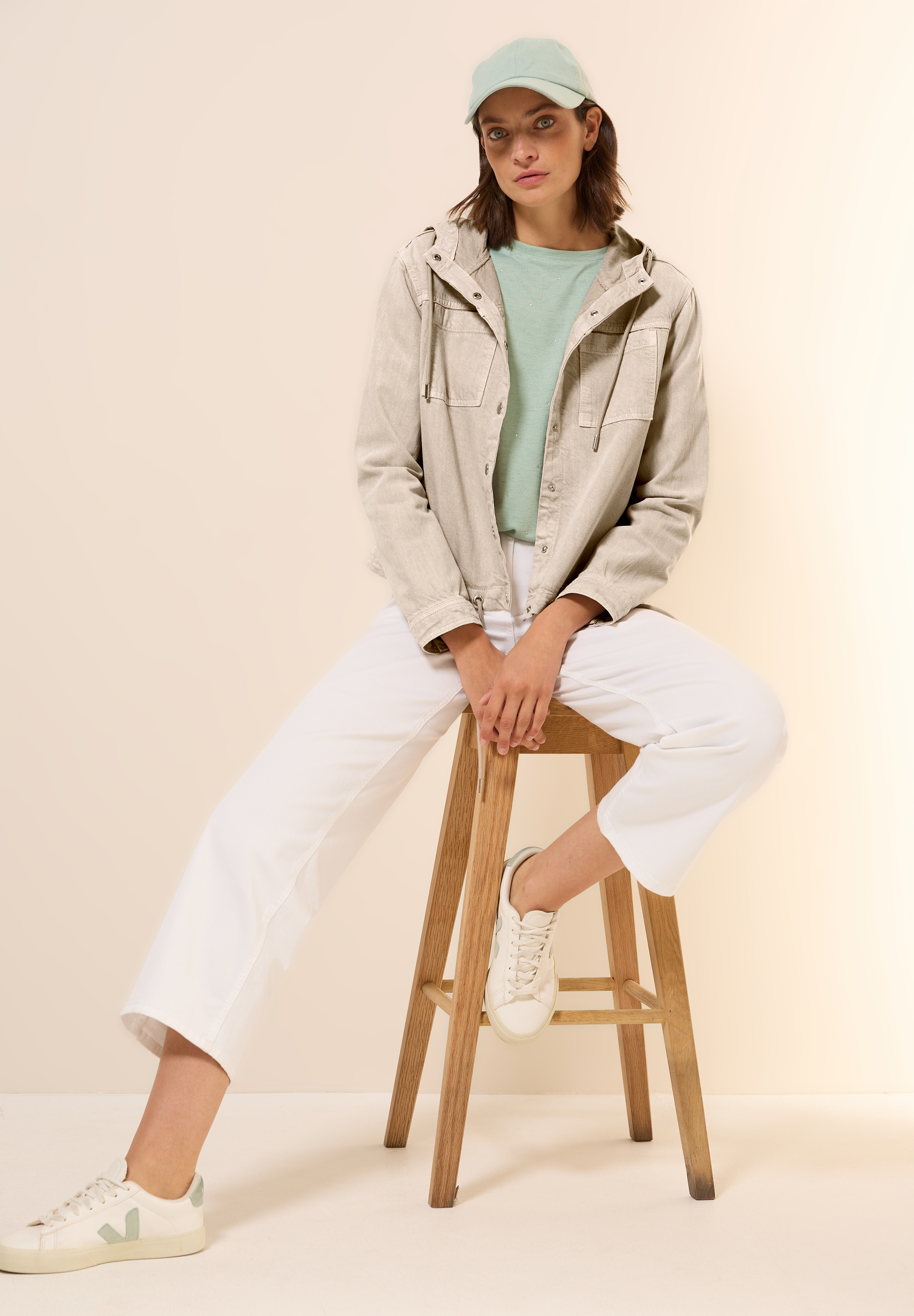 Overshirt mit Kapuze