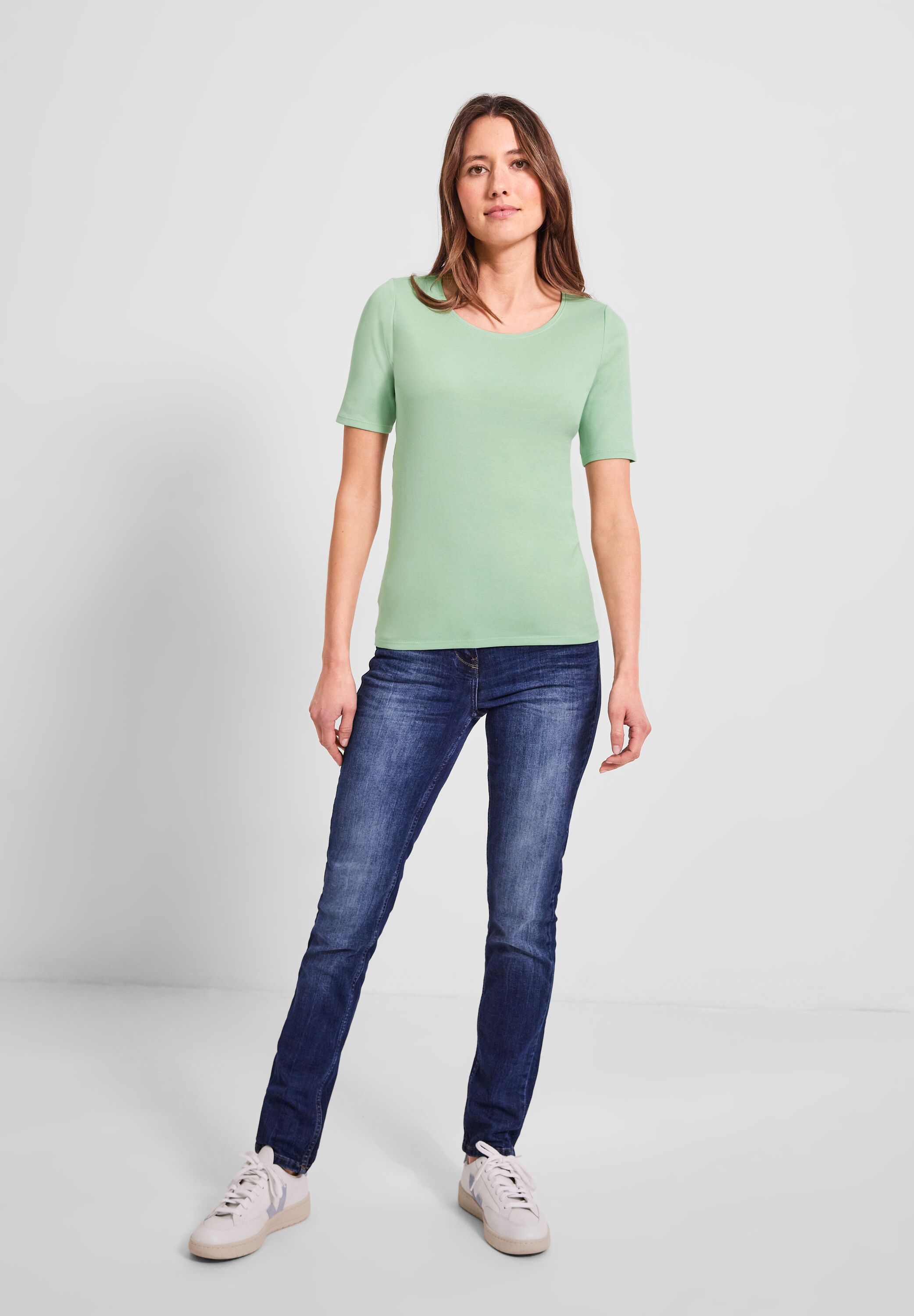 T-Shirt in Unifarbe