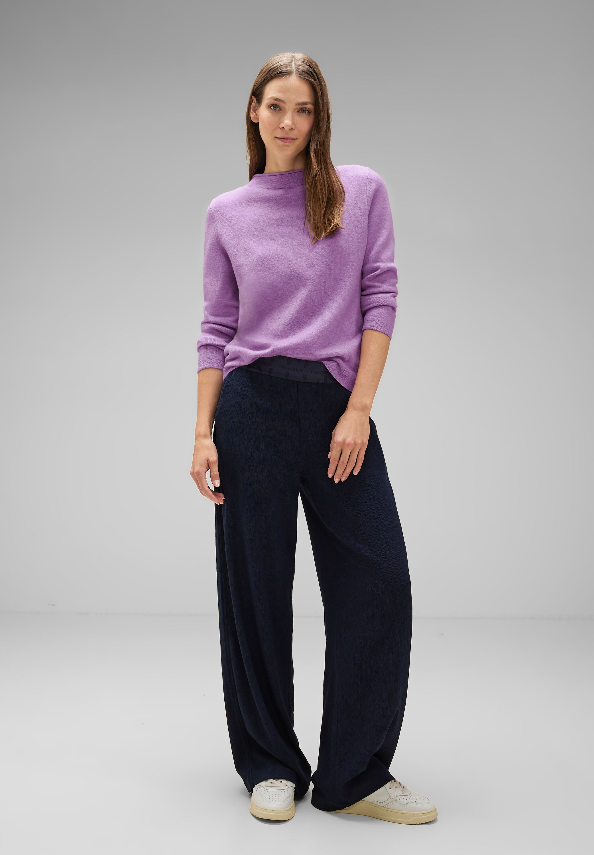 Pullover in Melange Optik