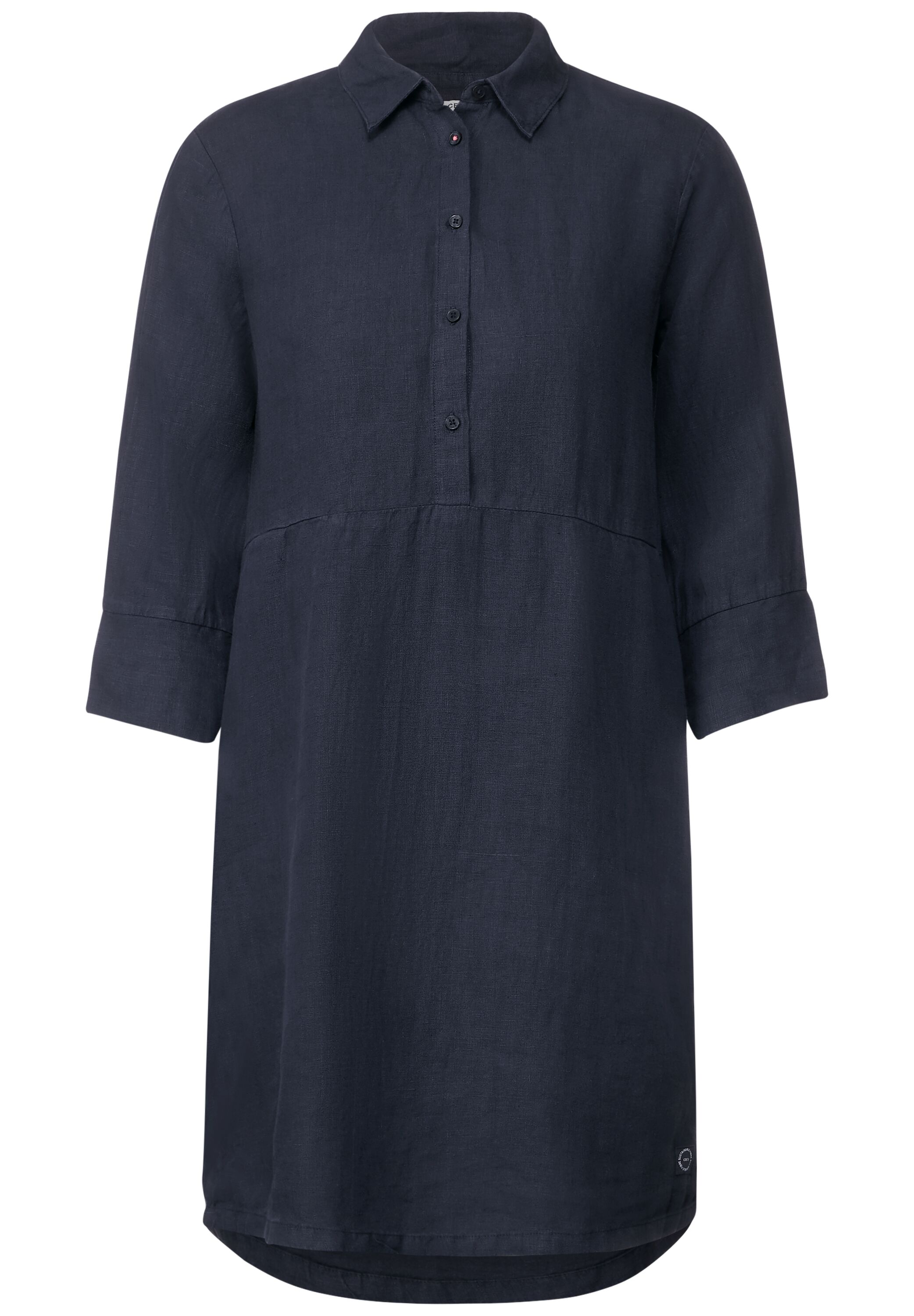 Leinenkleid mit Knopfleiste