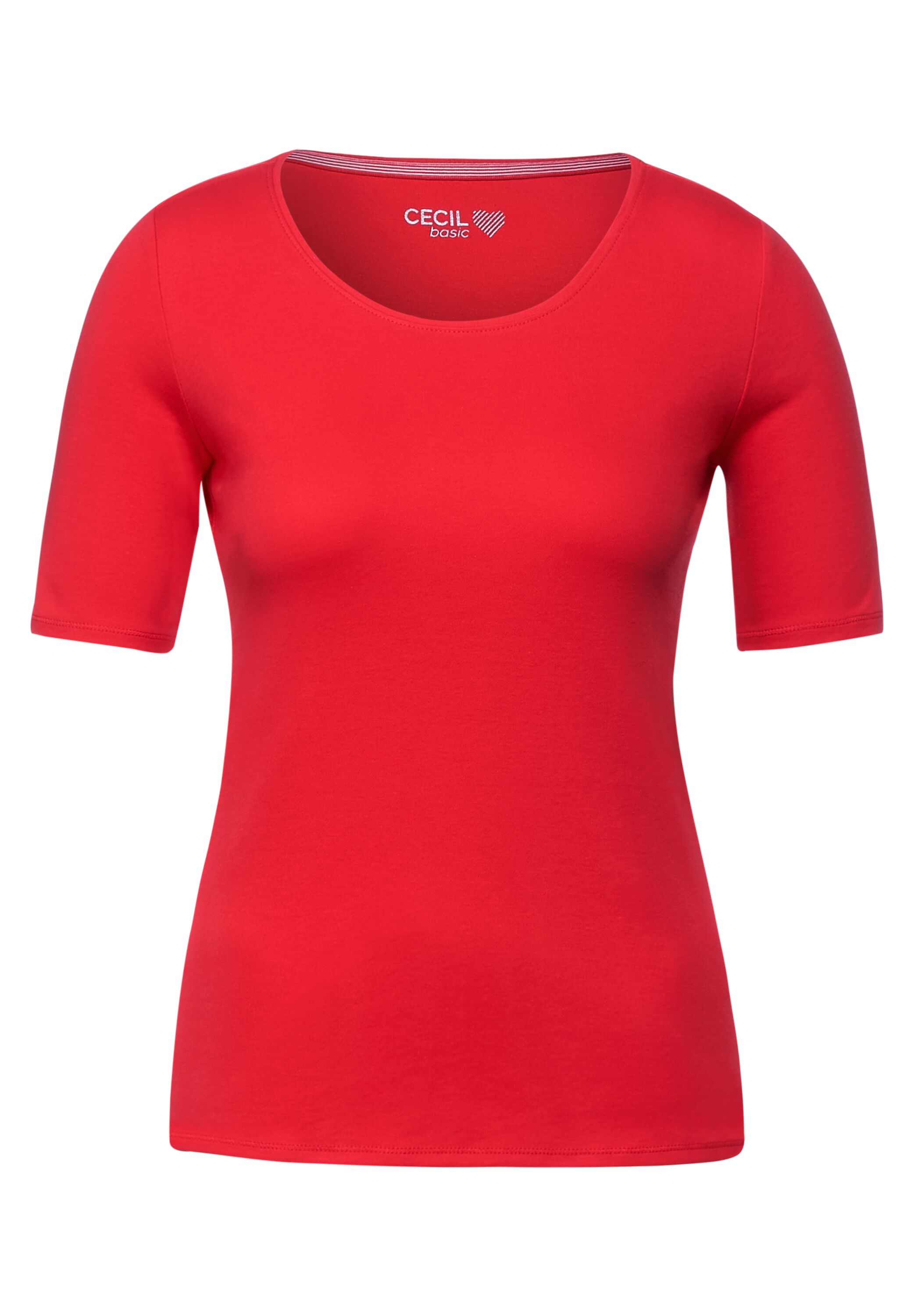 T-Shirt in Unifarbe