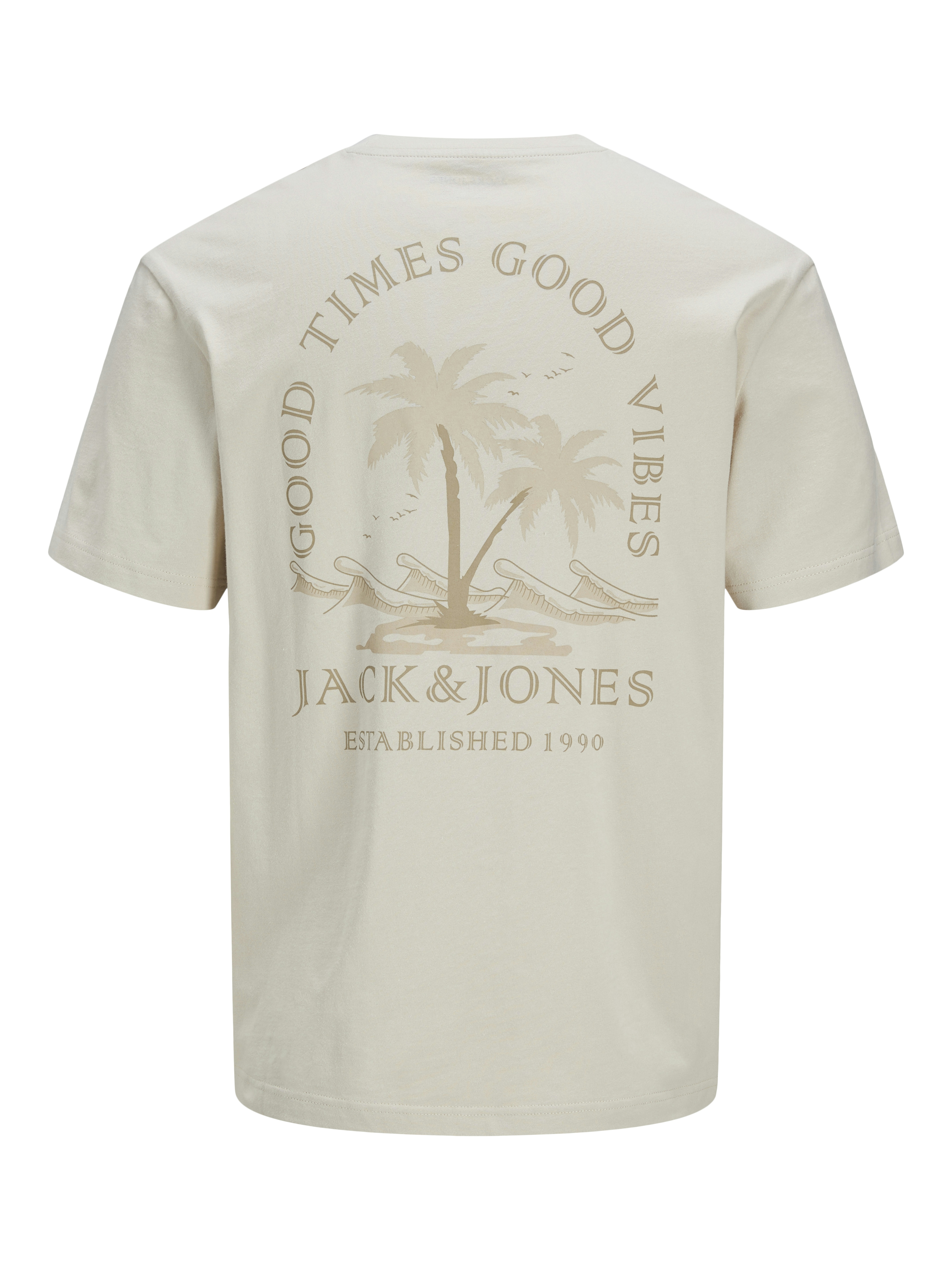 JJSUMMER VIBES TEE SS CREW NECK LN