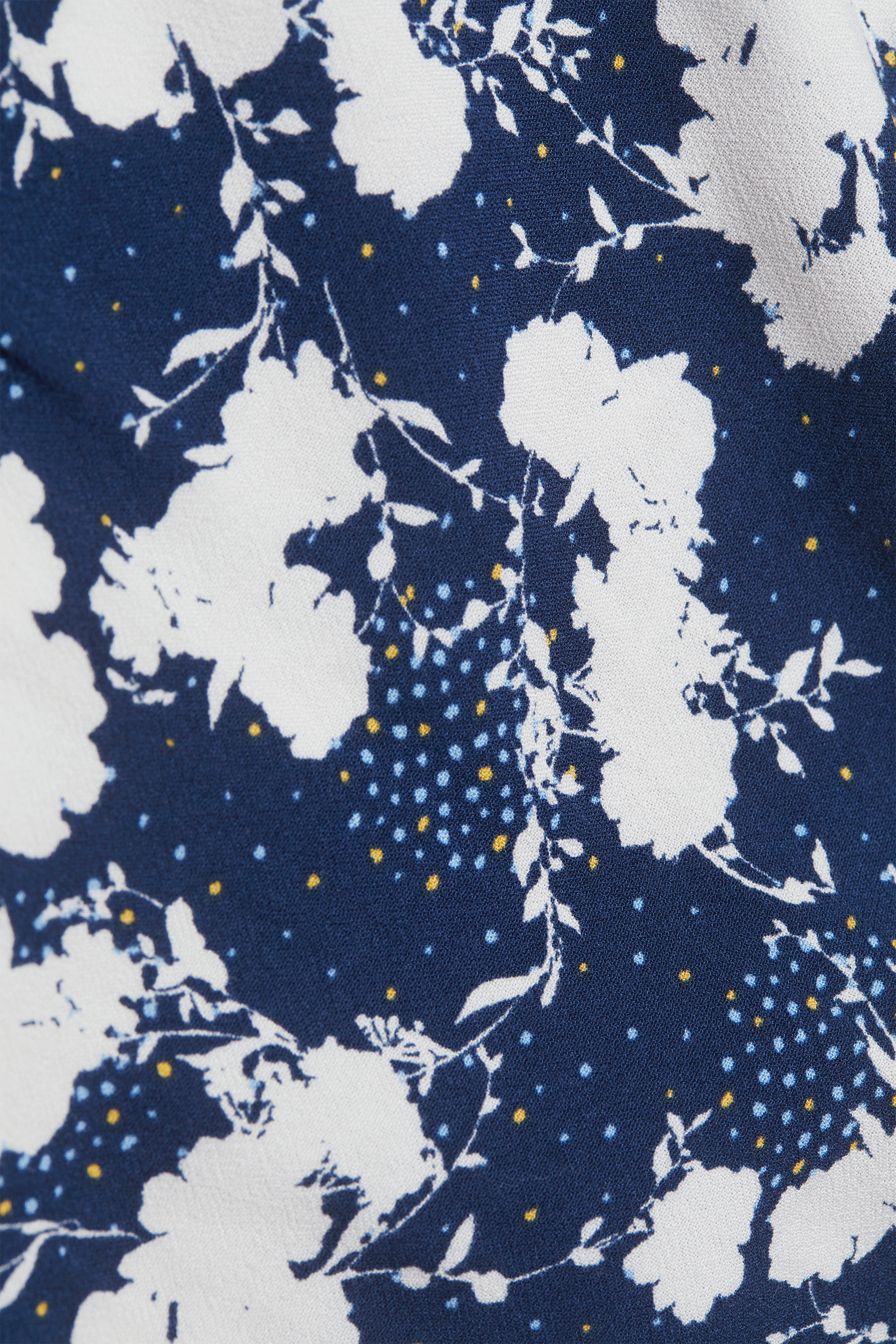 Fließende Hemdbluse mit modernem Blumen-Print
