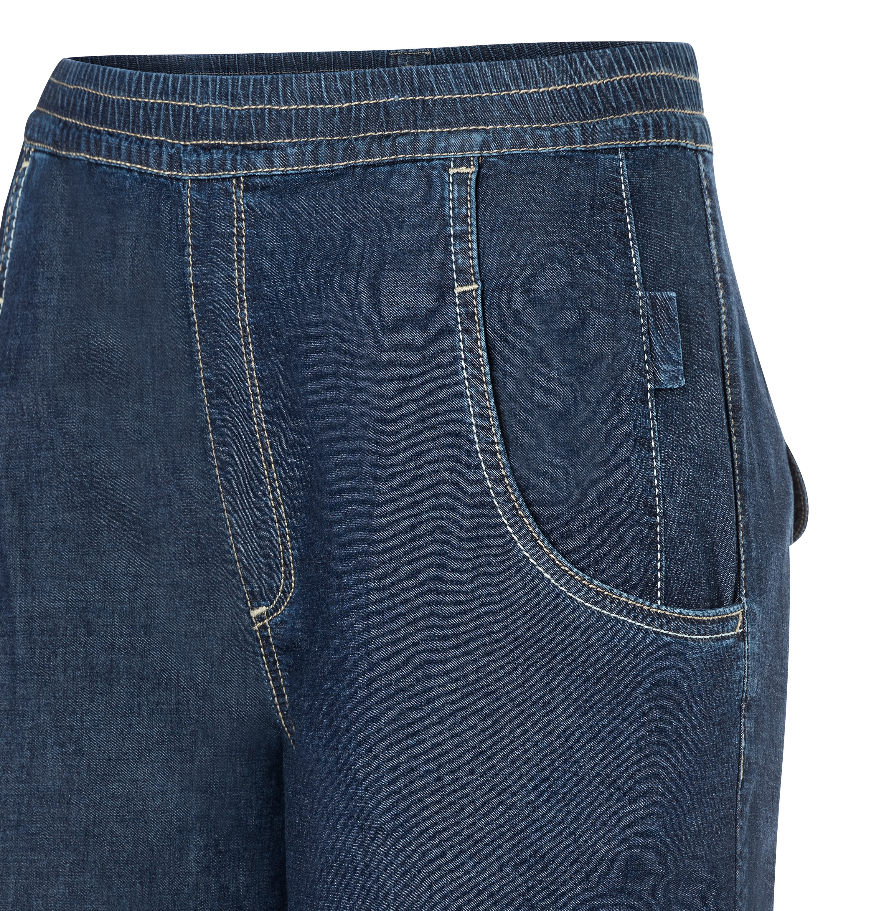 MAC JEANS - ELVA CARGO, Fluid Denim