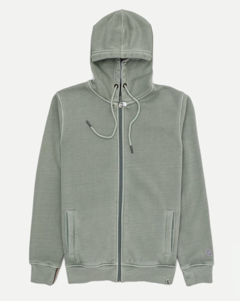 Hoodie-Zip Pigment Dyed