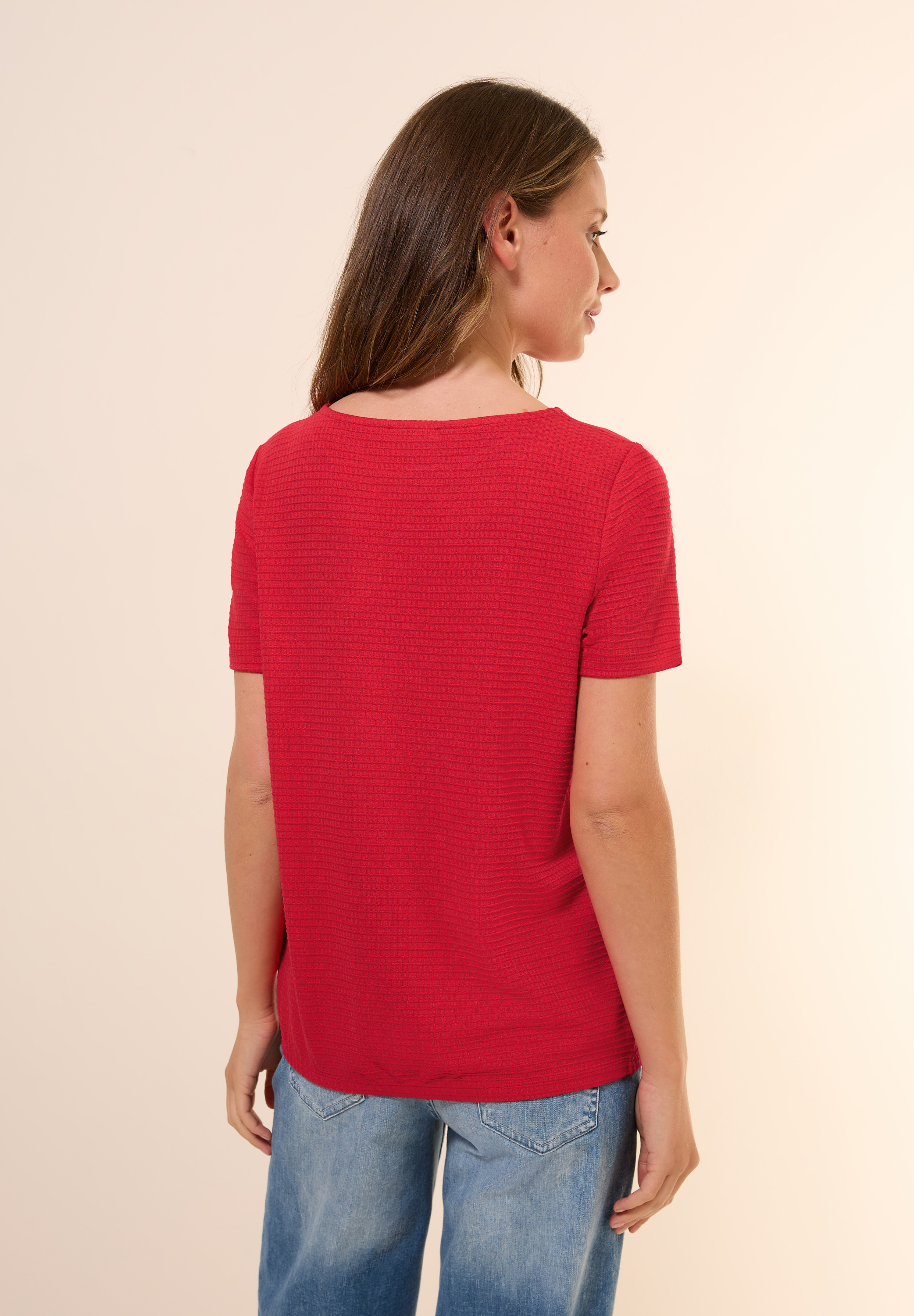 Strukturshirt mit Knoten