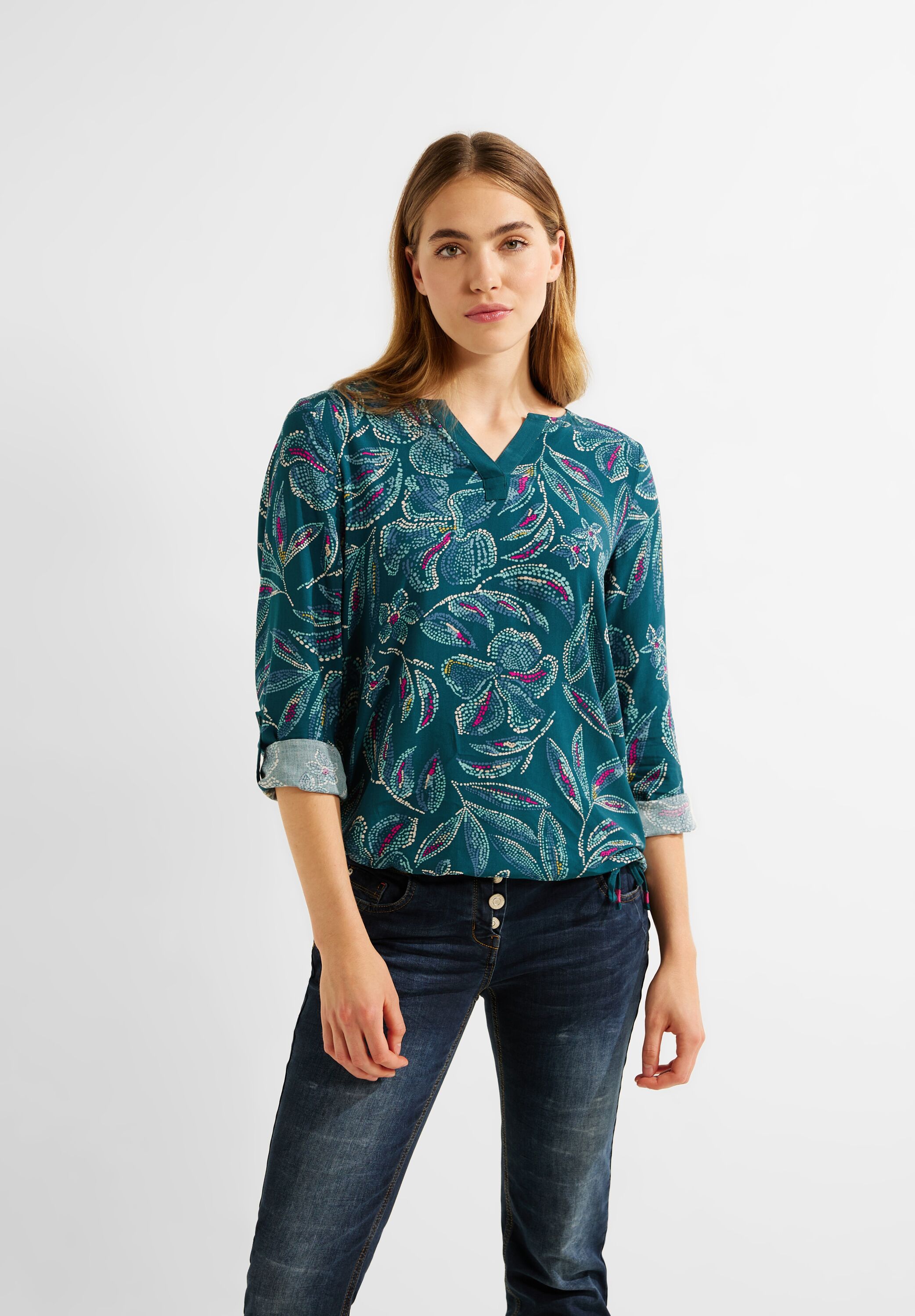 Bluse mit Multicolorprint