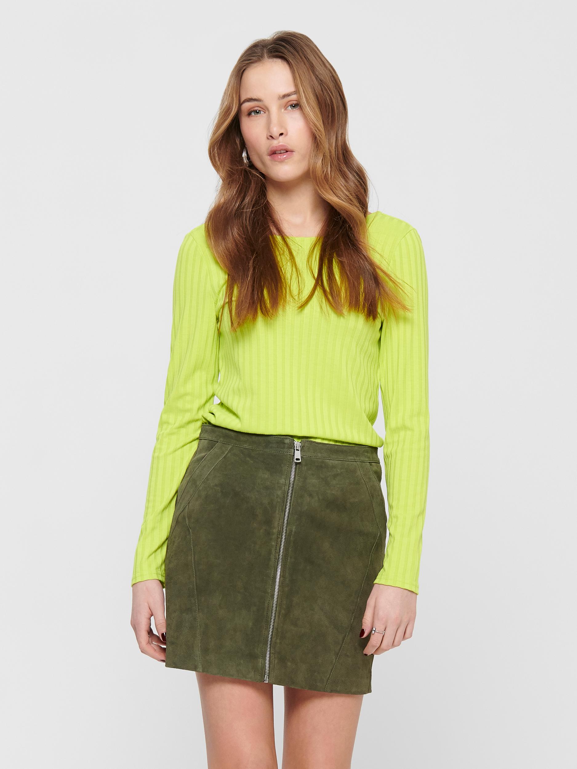 ONLGINA L/S DEEP BACK TOP JRS