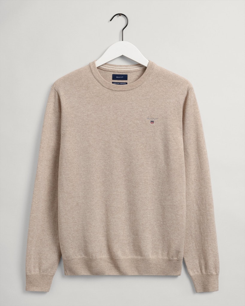 Rundhalspullover aus Super Fine Lambswool