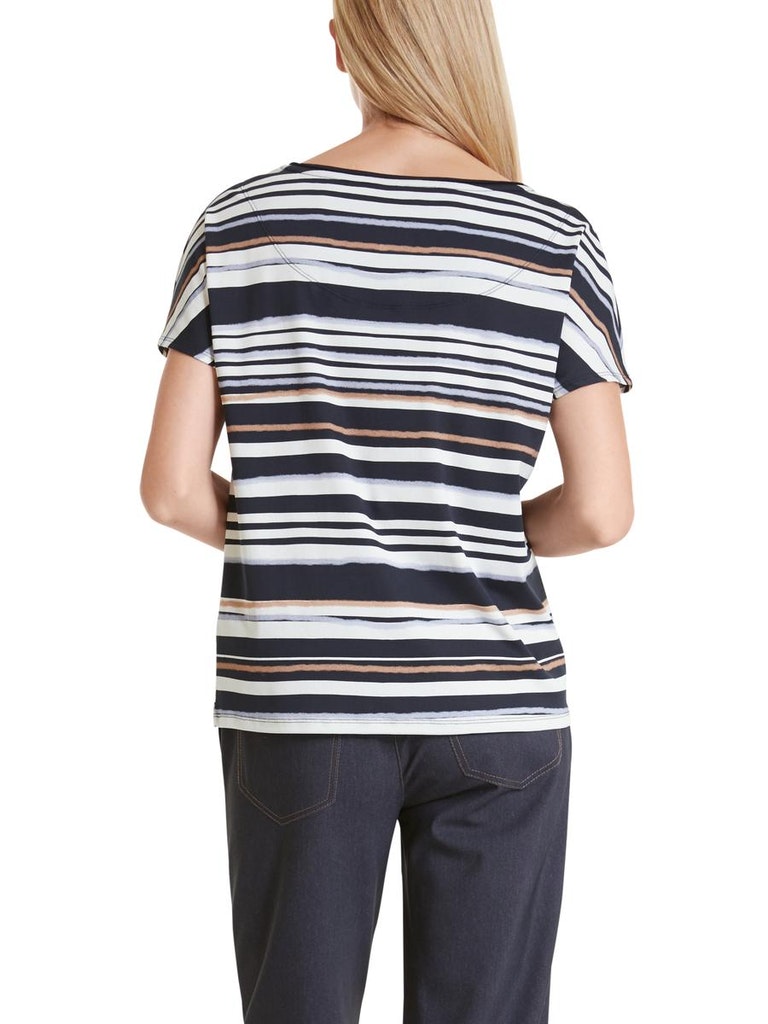 Gestreiftes T-Shirt aus Baumwolle