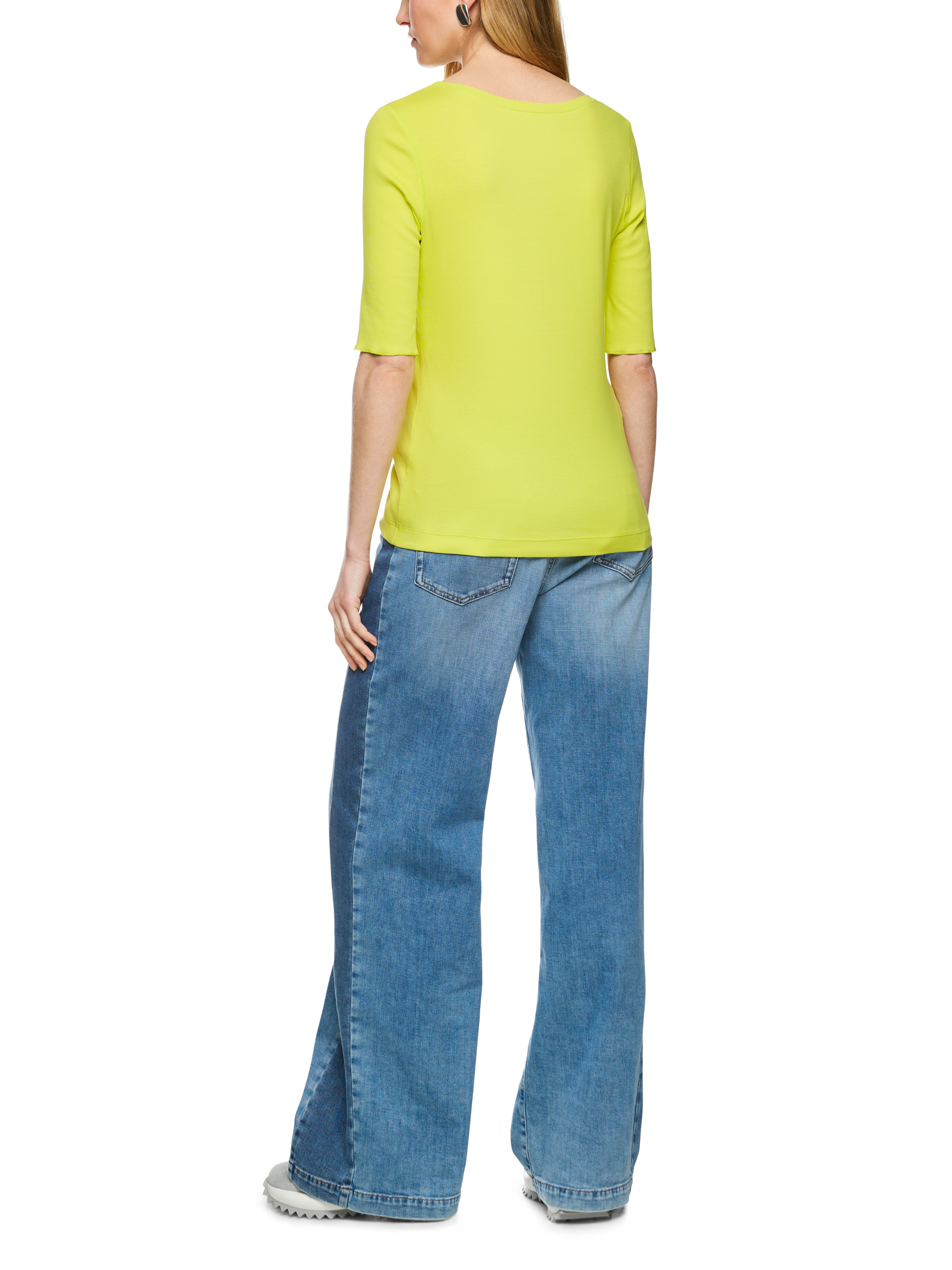 T-Shirt mit Turn-up-Ärmeln