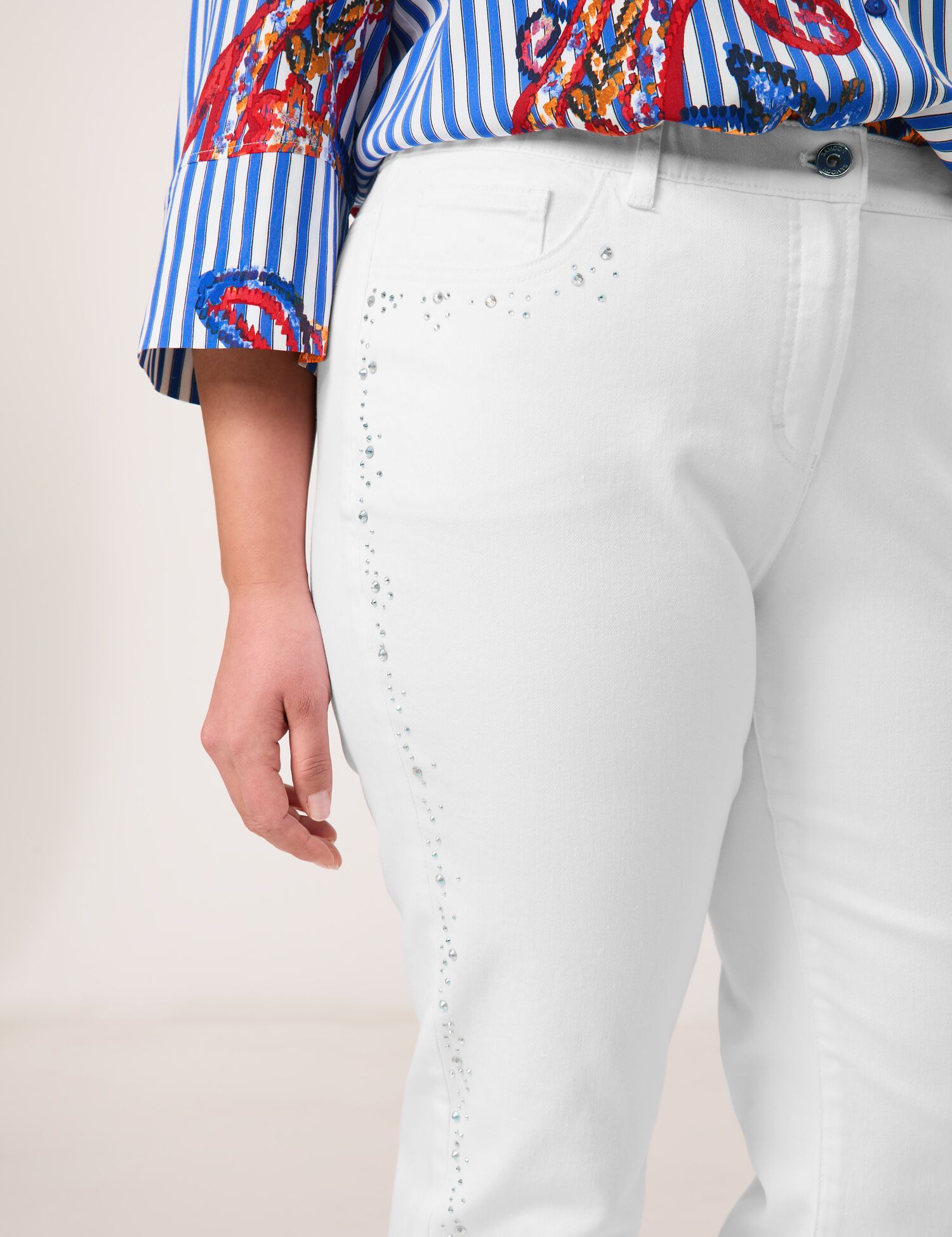5-Pocket Jeans mit Nieten-Dekor Betty Jeans