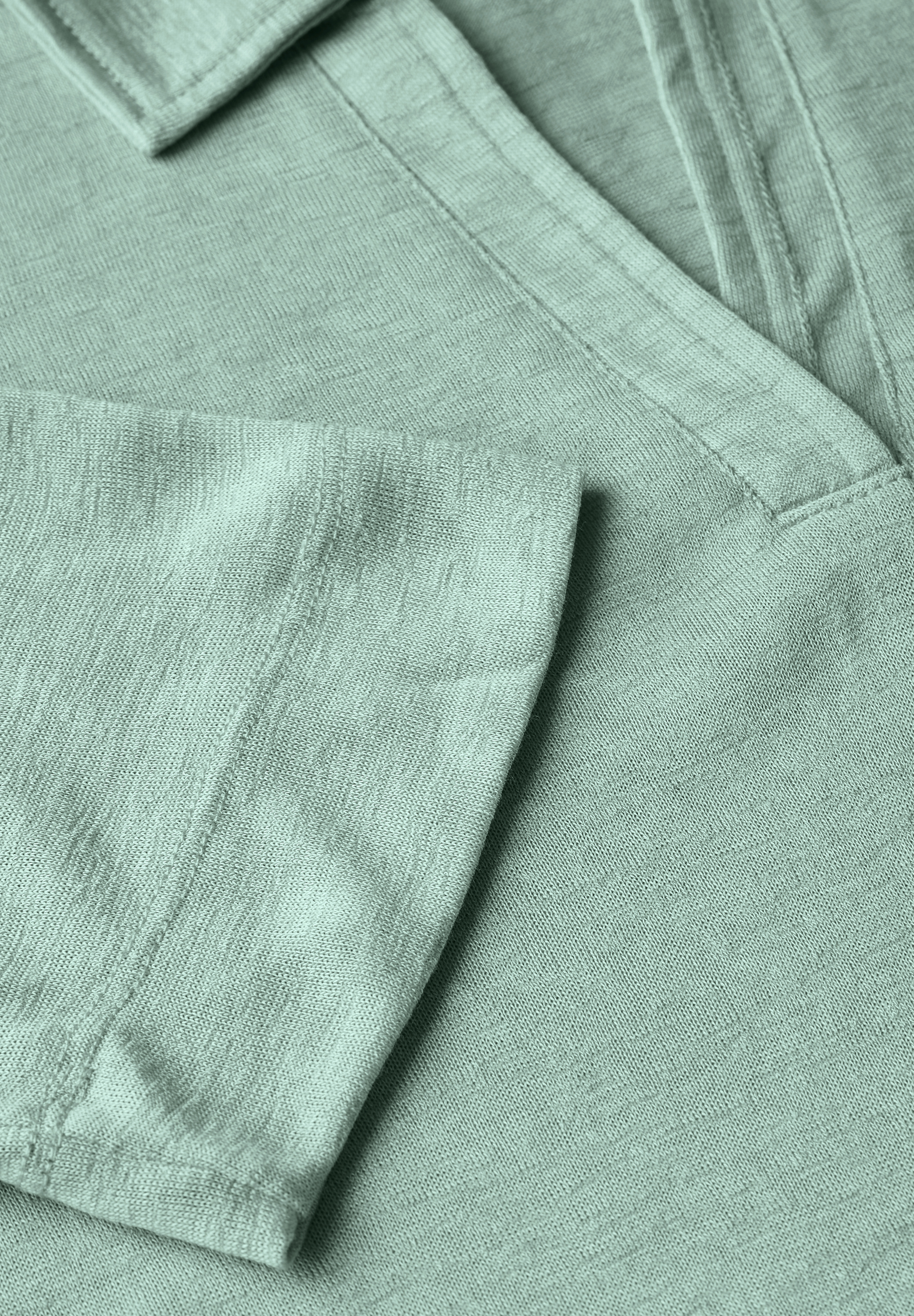 Poloshirt in Leinen-Optik