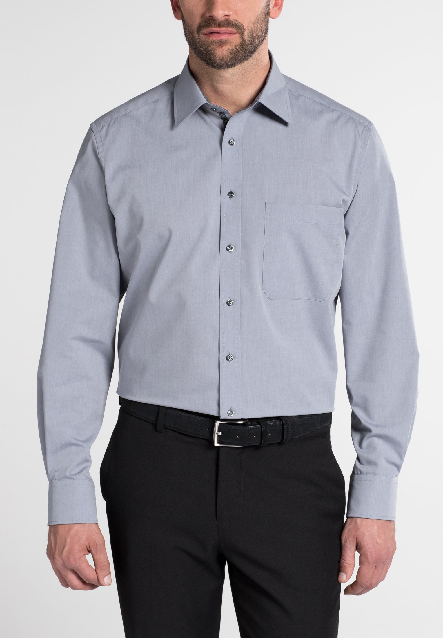 ETERNA LANGARM HEMD COMFORT FIT CHAMBRAY ETERNA LANGARM HEMD COMFORT FIT CHAMBRAY