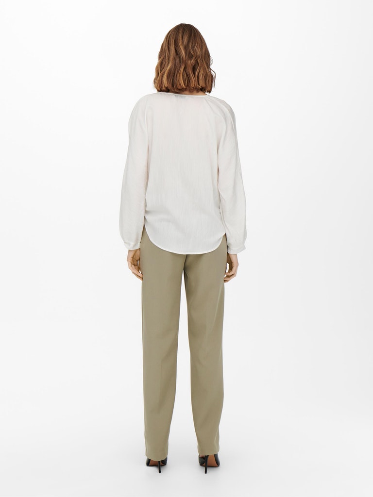 ONLMASCHA LS SHORT KNOT SHIRT WVN