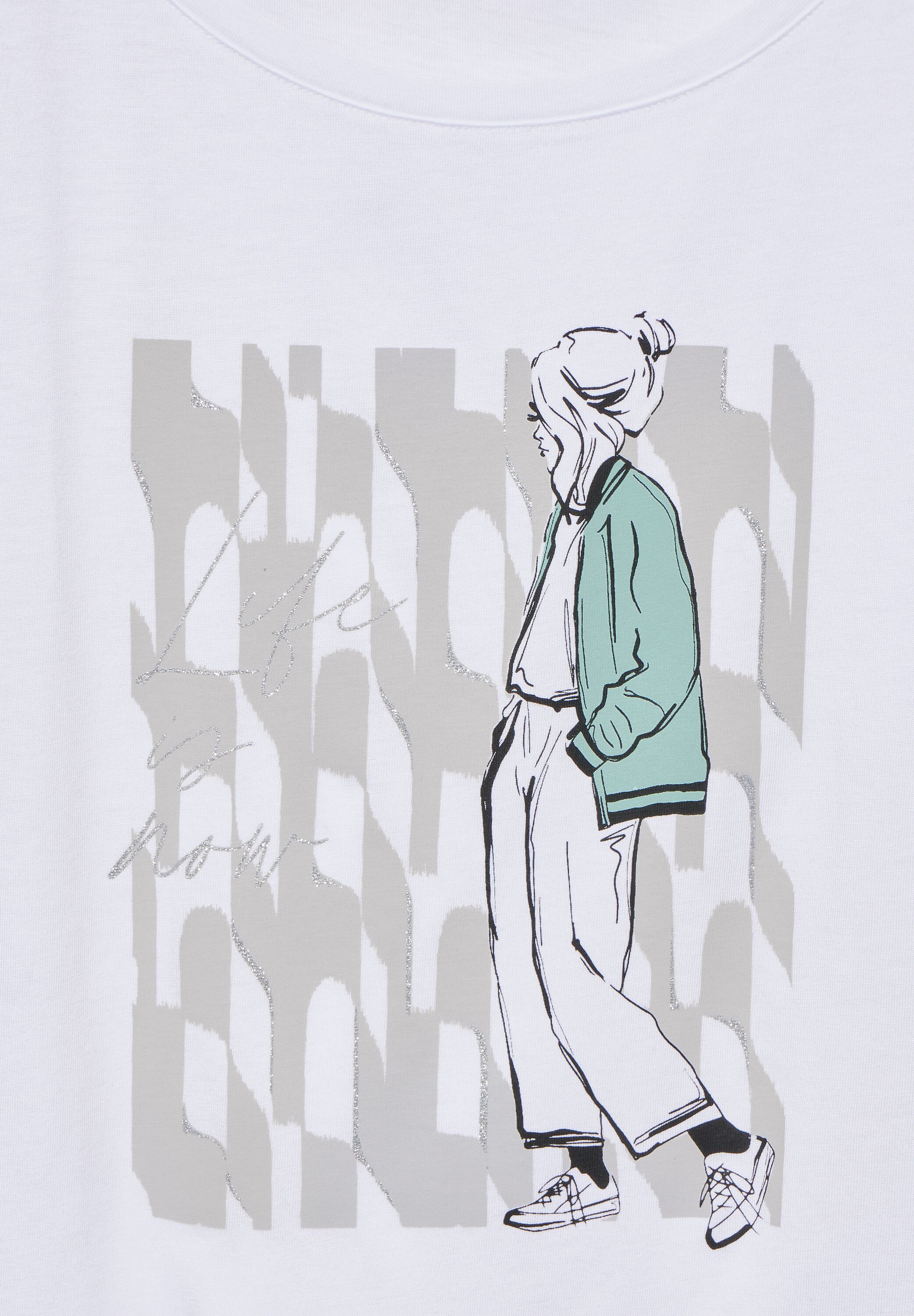 T-Shirt mit Lady Print