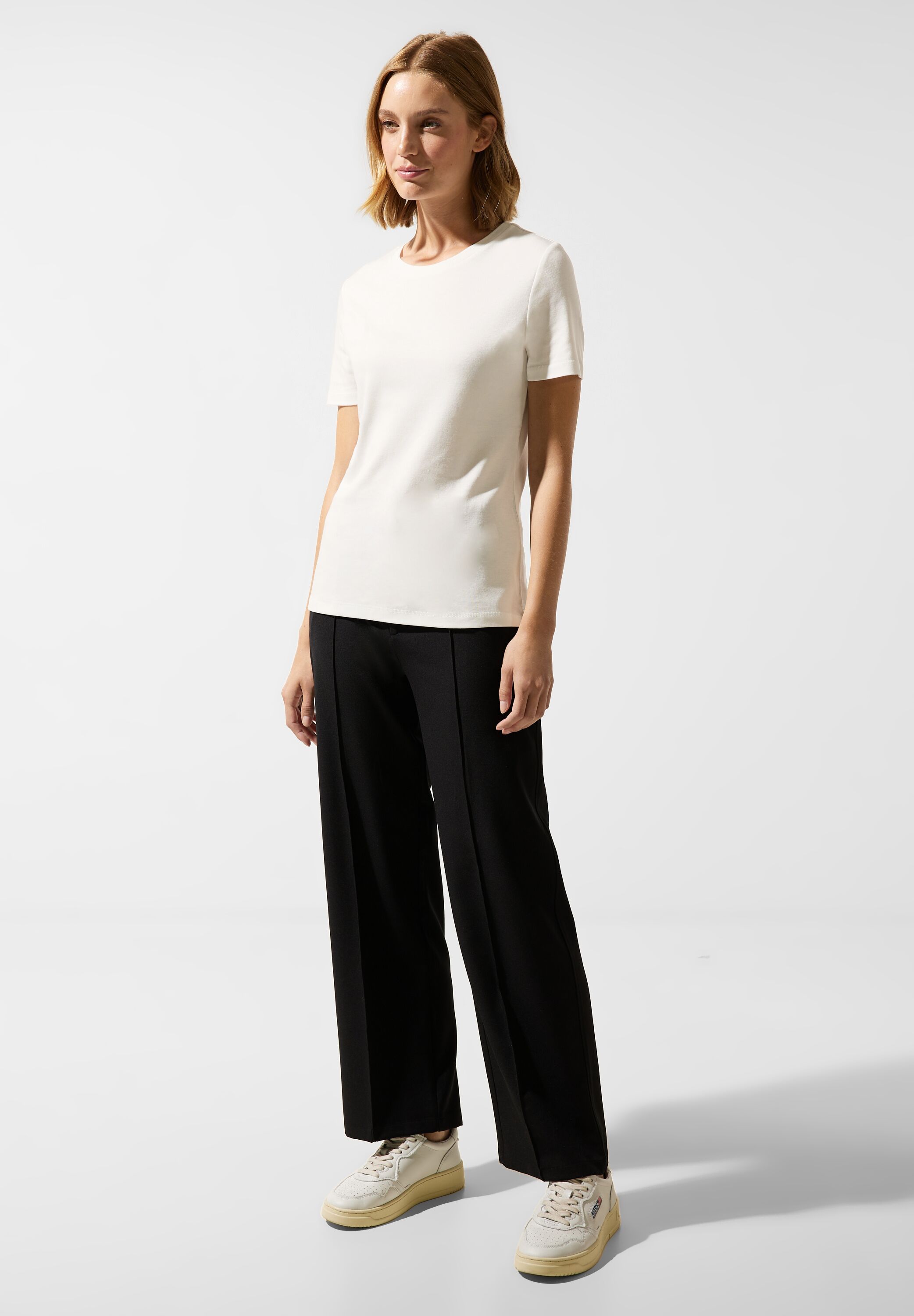 Damenshirt mit Rundhals