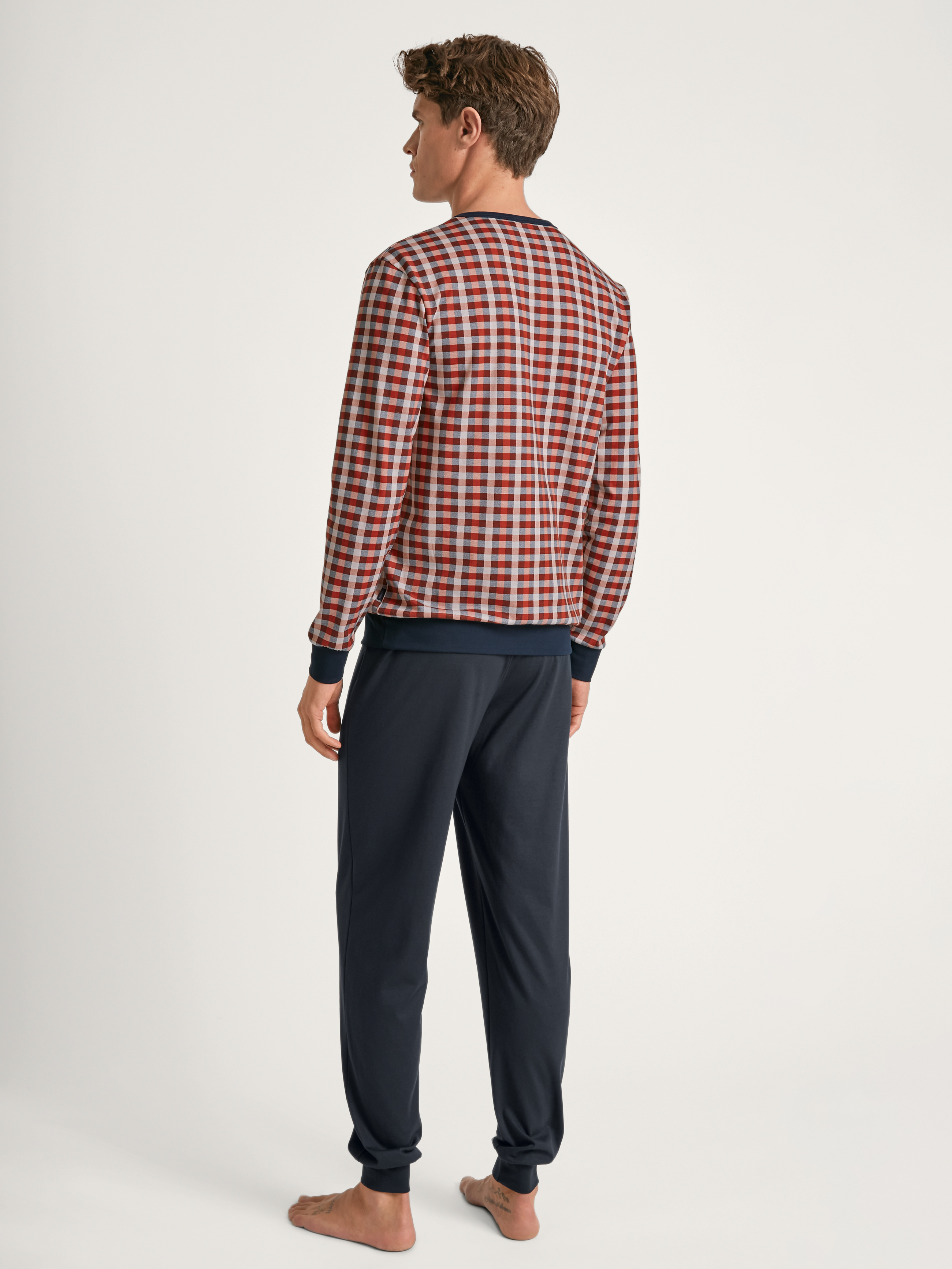HERREN Pyjama mit Bündchen