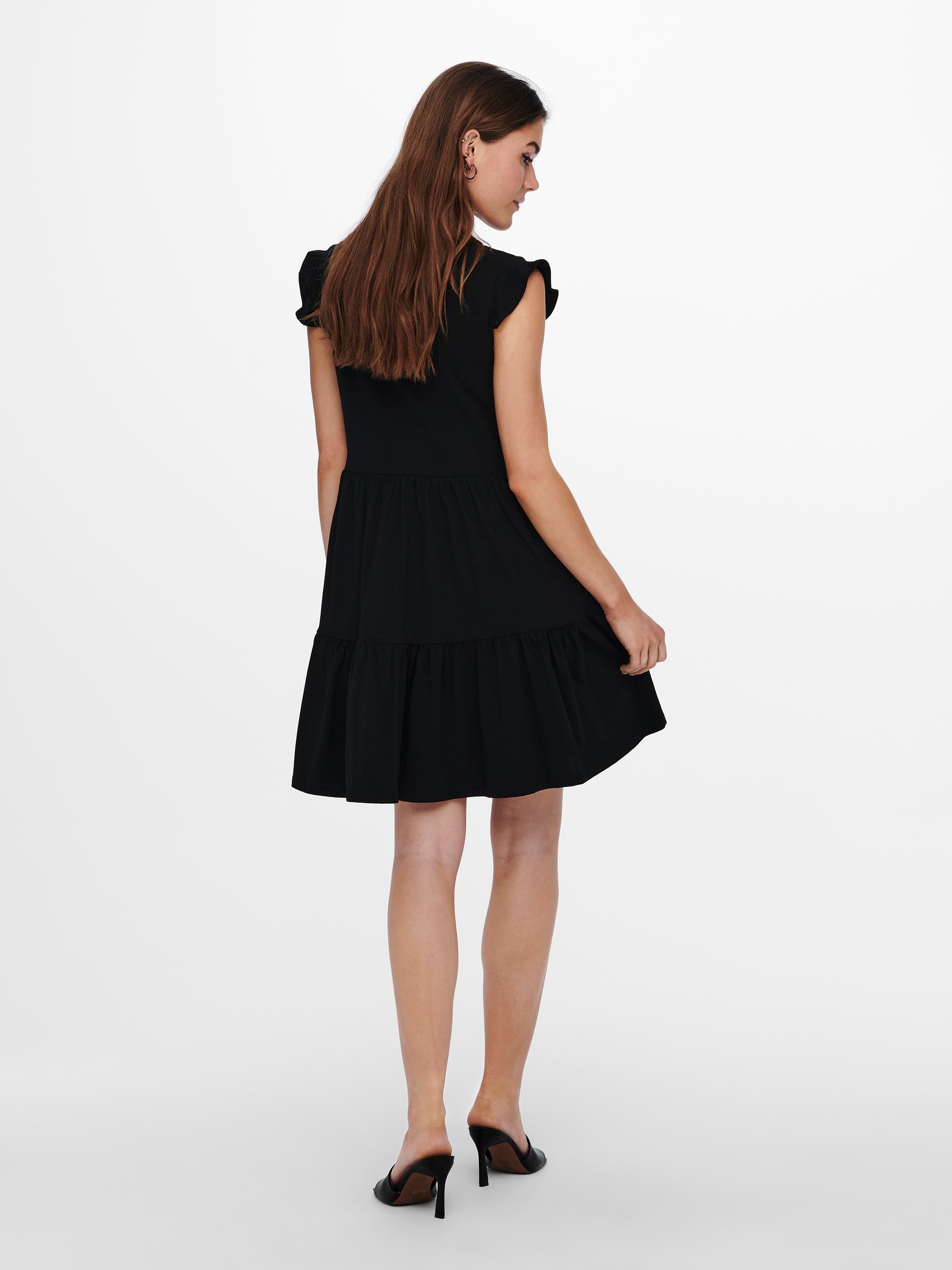 ONLMAY LIFE CAP SLEEVES FRILL DRESS NOOS