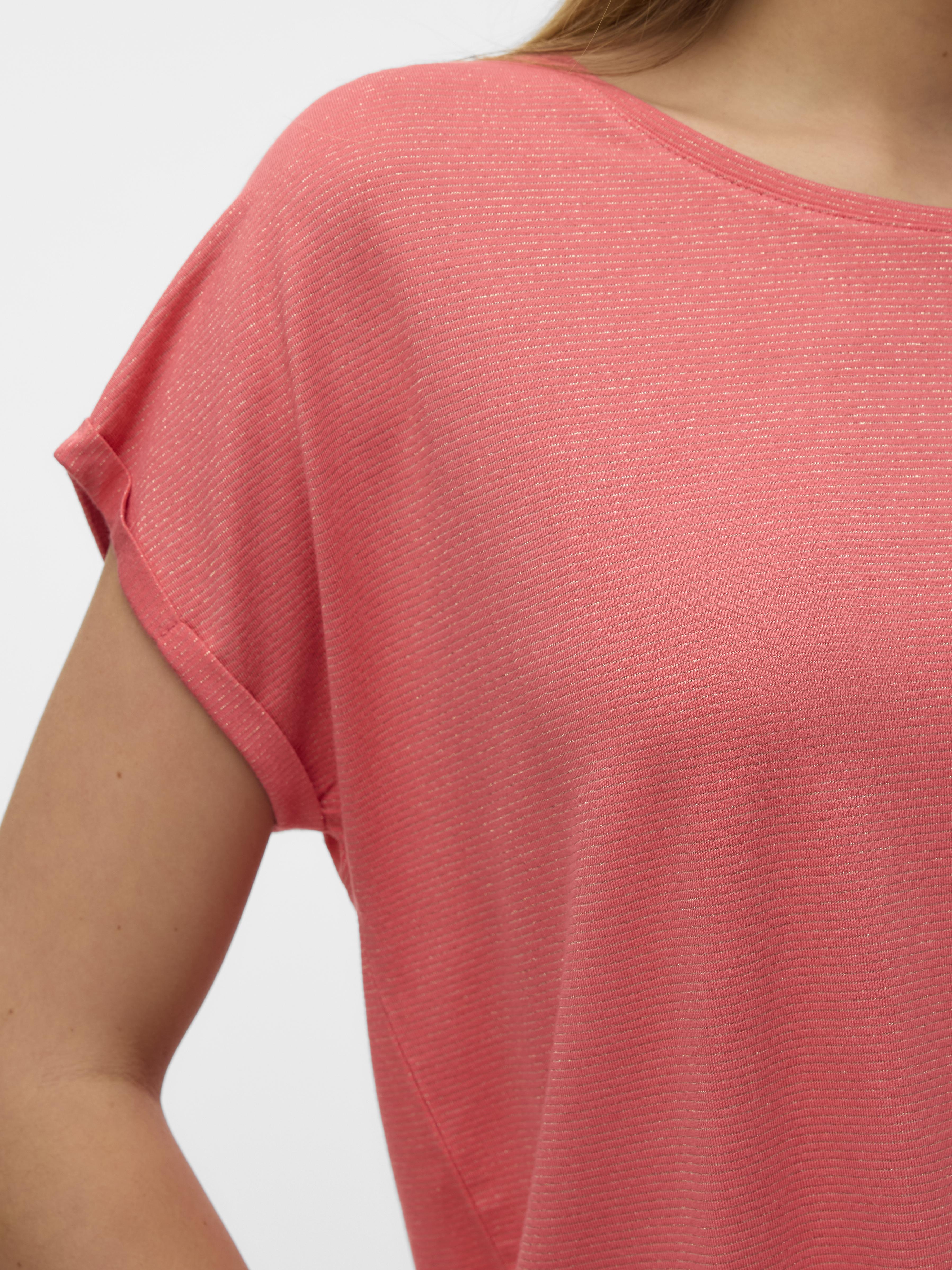 VMLAVA GLITTER SS TOP STRIPE JRS NOOS