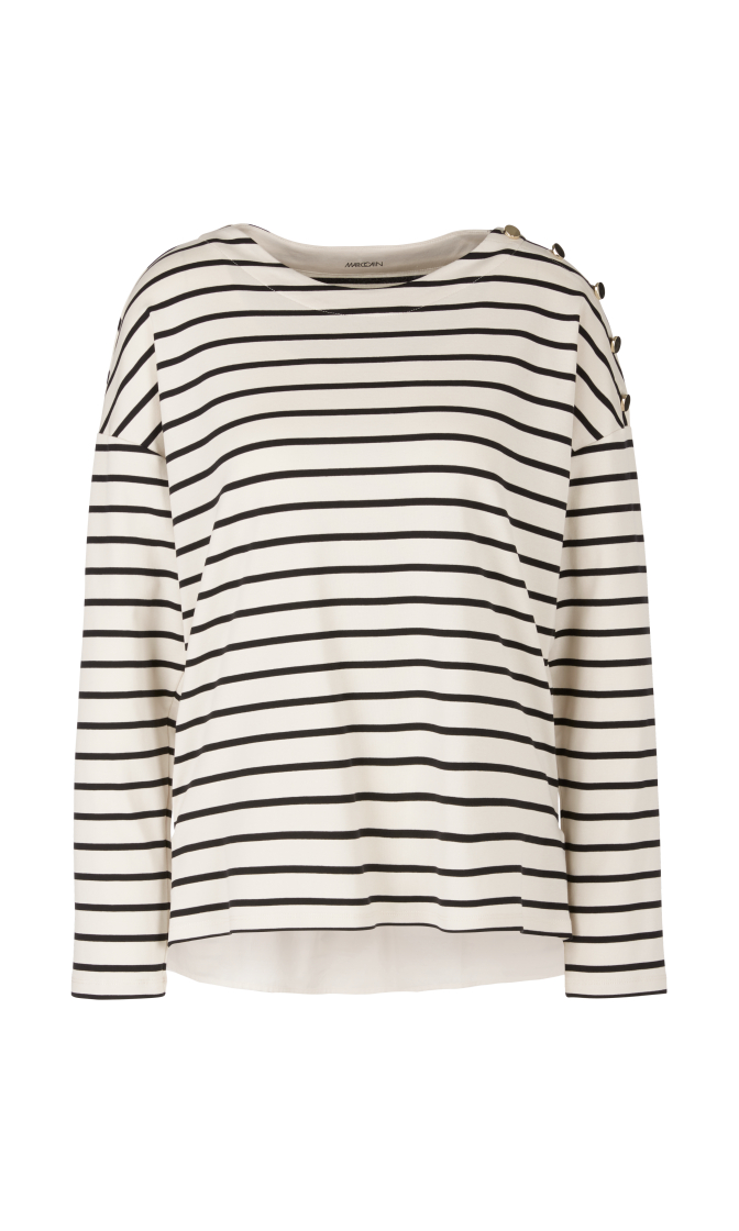 Maritimes Ringelshirt aus Jersey