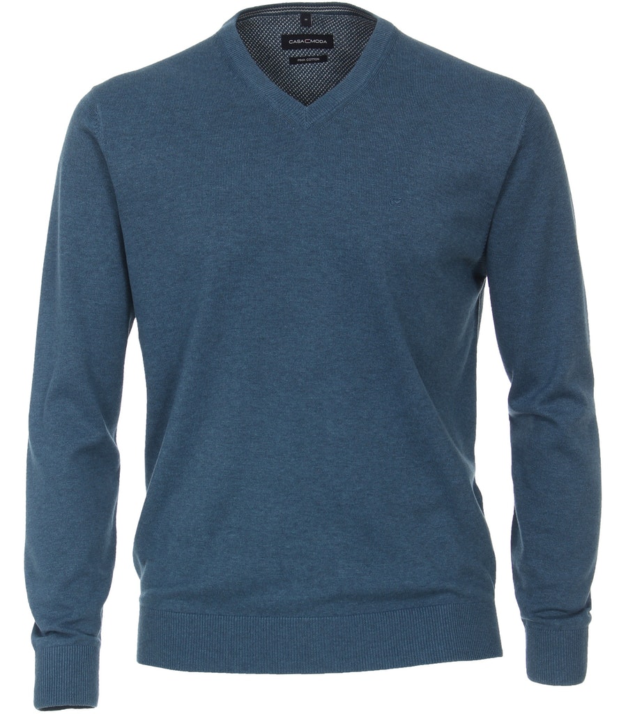 Pullover mit V-Ausschnitt uni 004430