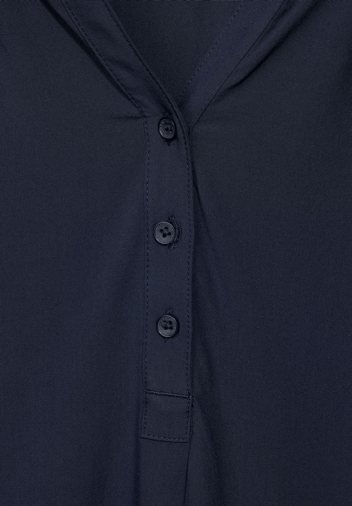 Bluse mit Gummizug im Saum