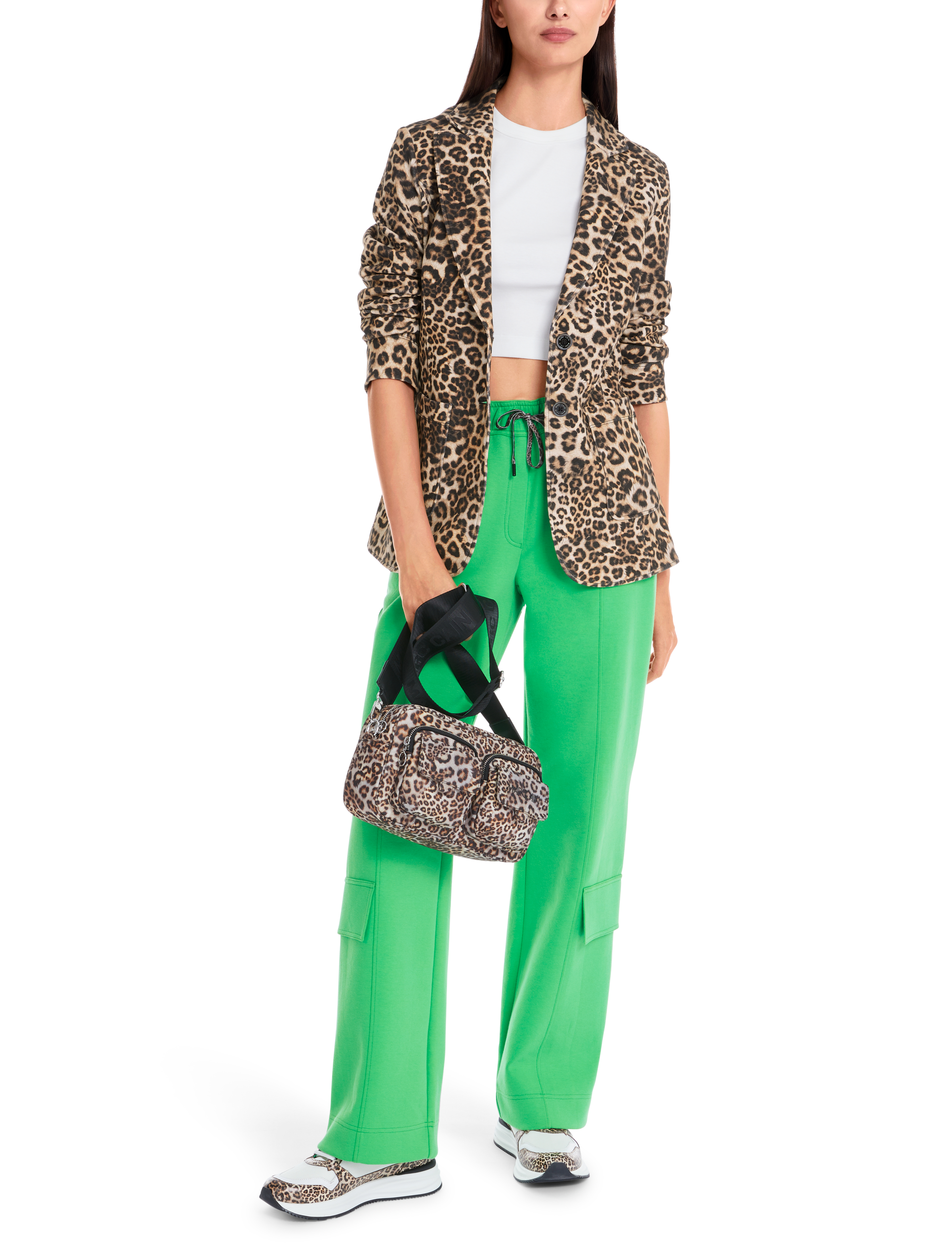 Jerseyblazer in Leo-Print