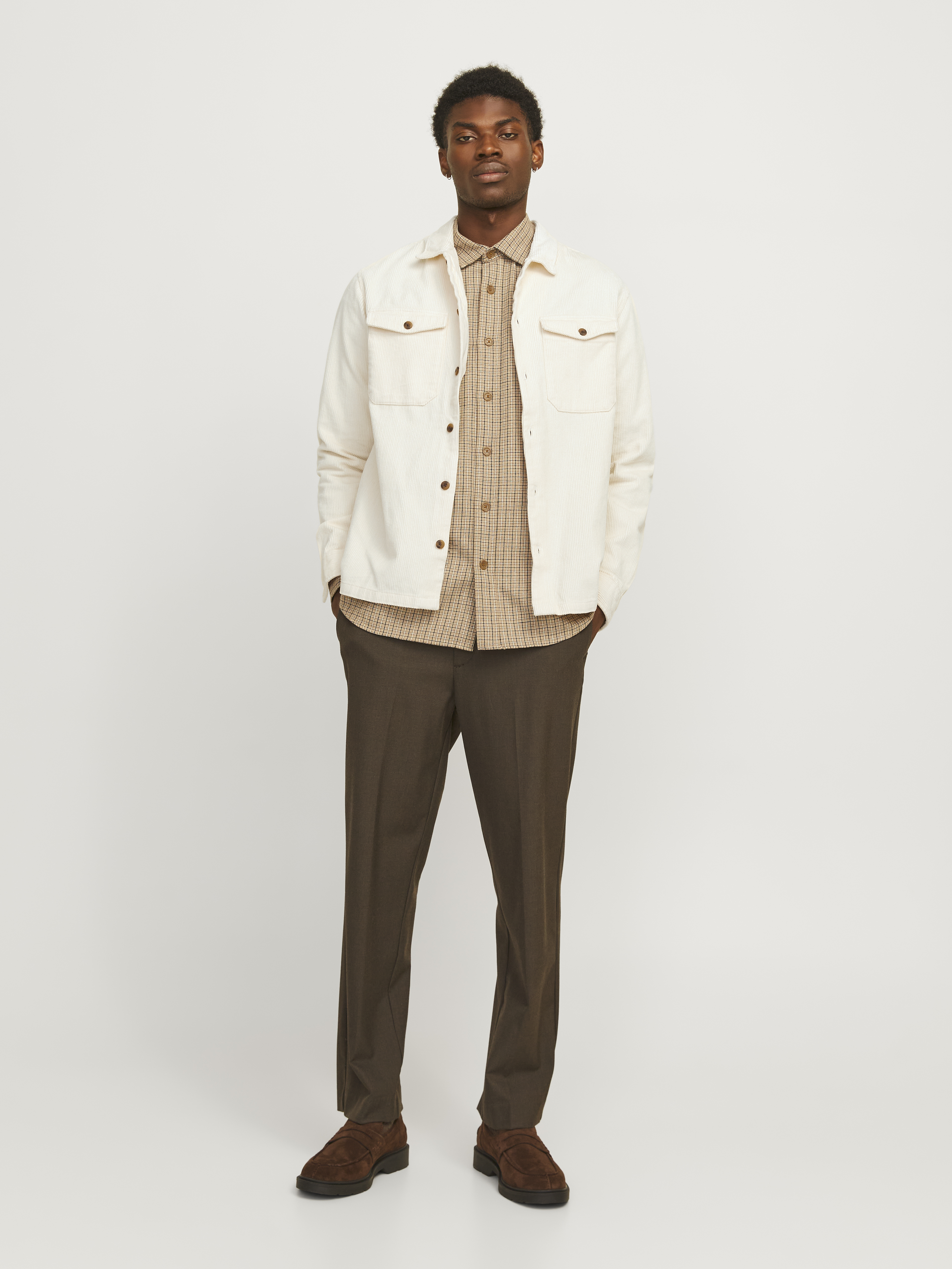 JJEEDDIE CORDUROY OVERSHIRT LS SN