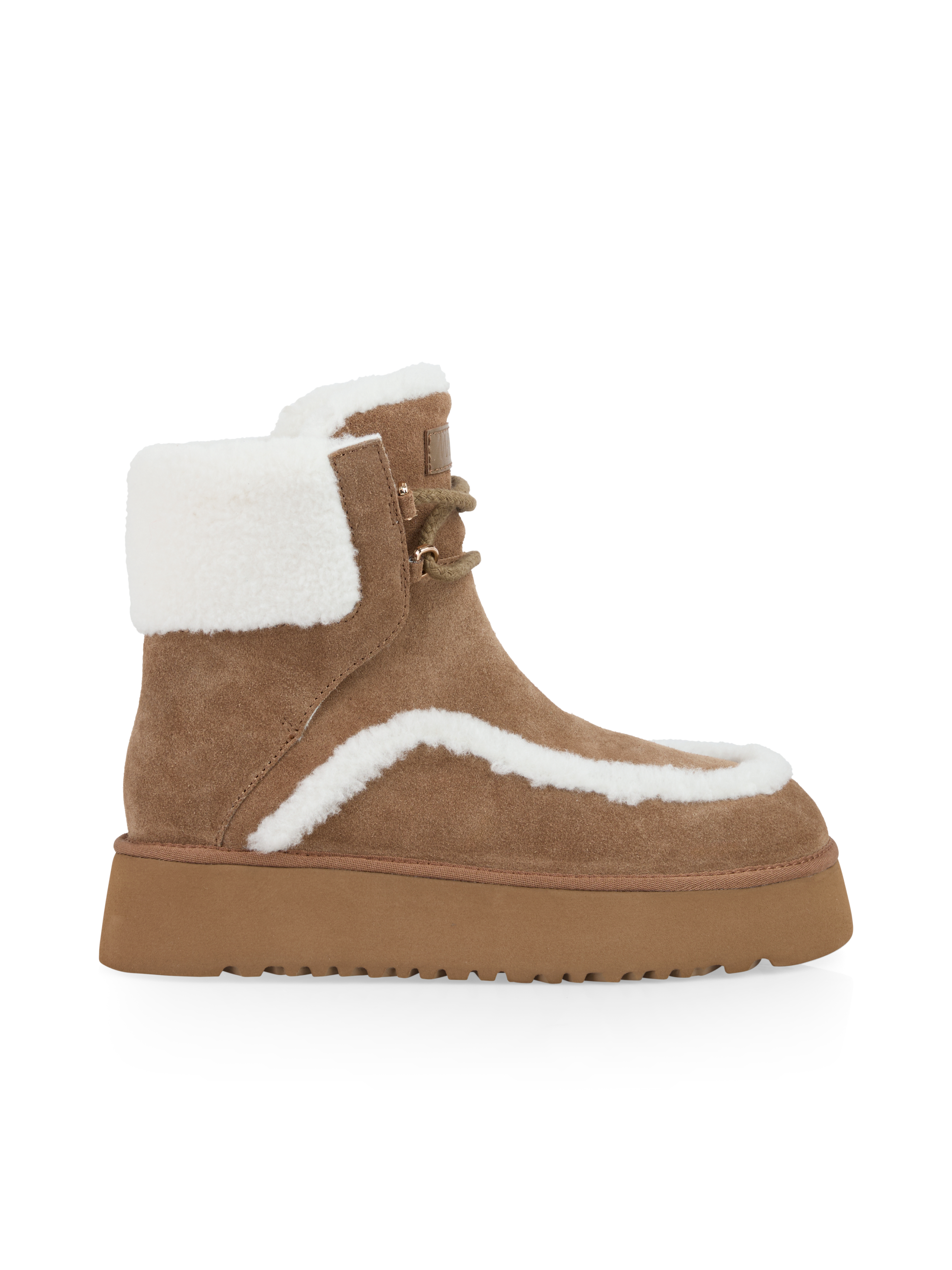 Plateau-Stiefelette mit Schnürung