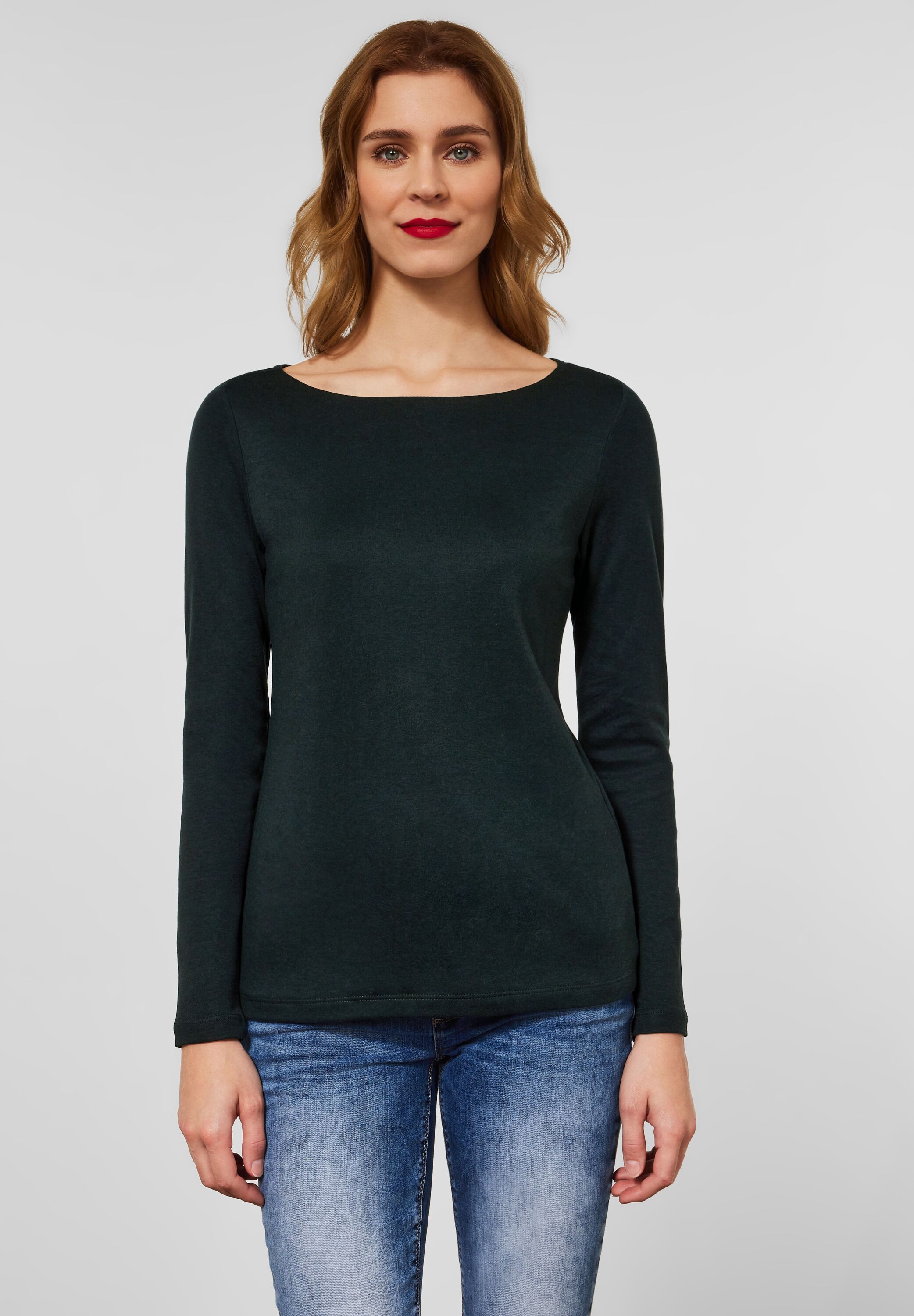 Shirt in Unifarbe
