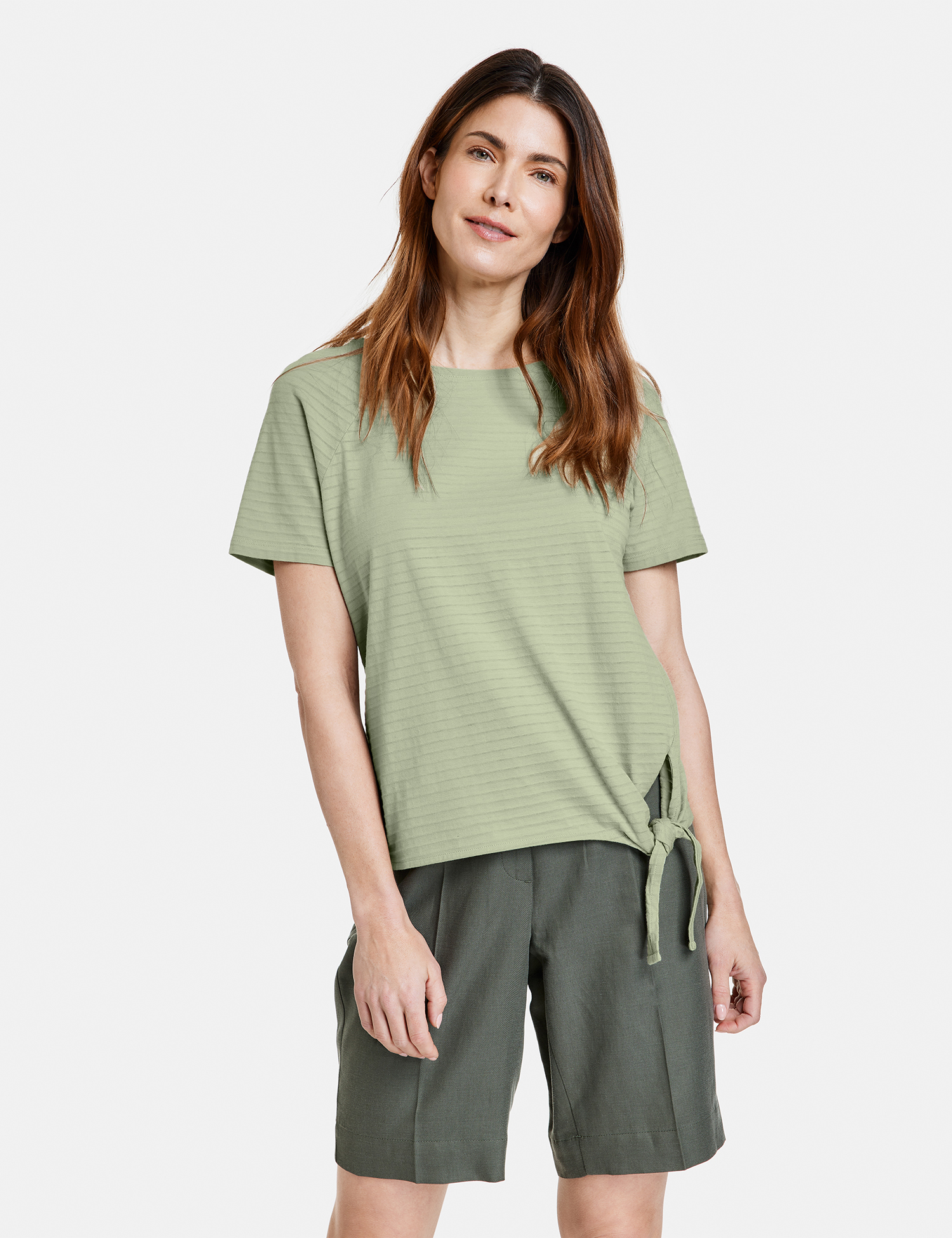 T-Shirt mit Knotendetail