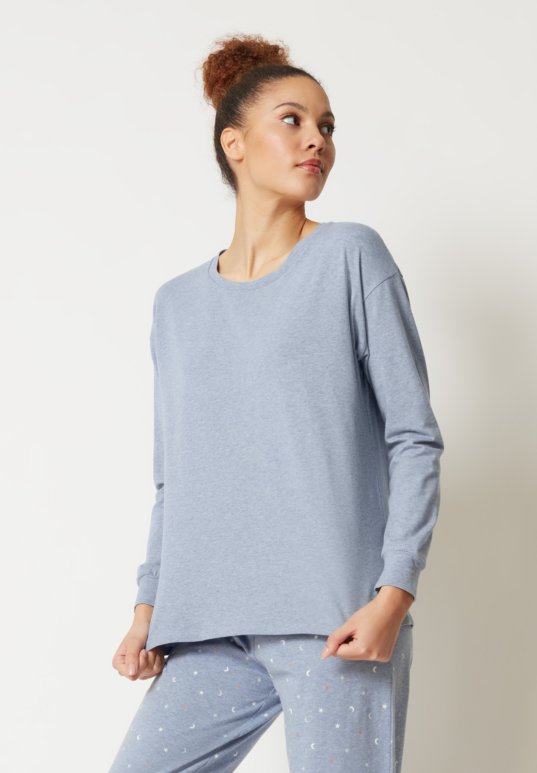 Skiny Damen Shirt langarm Night In Mix & Match