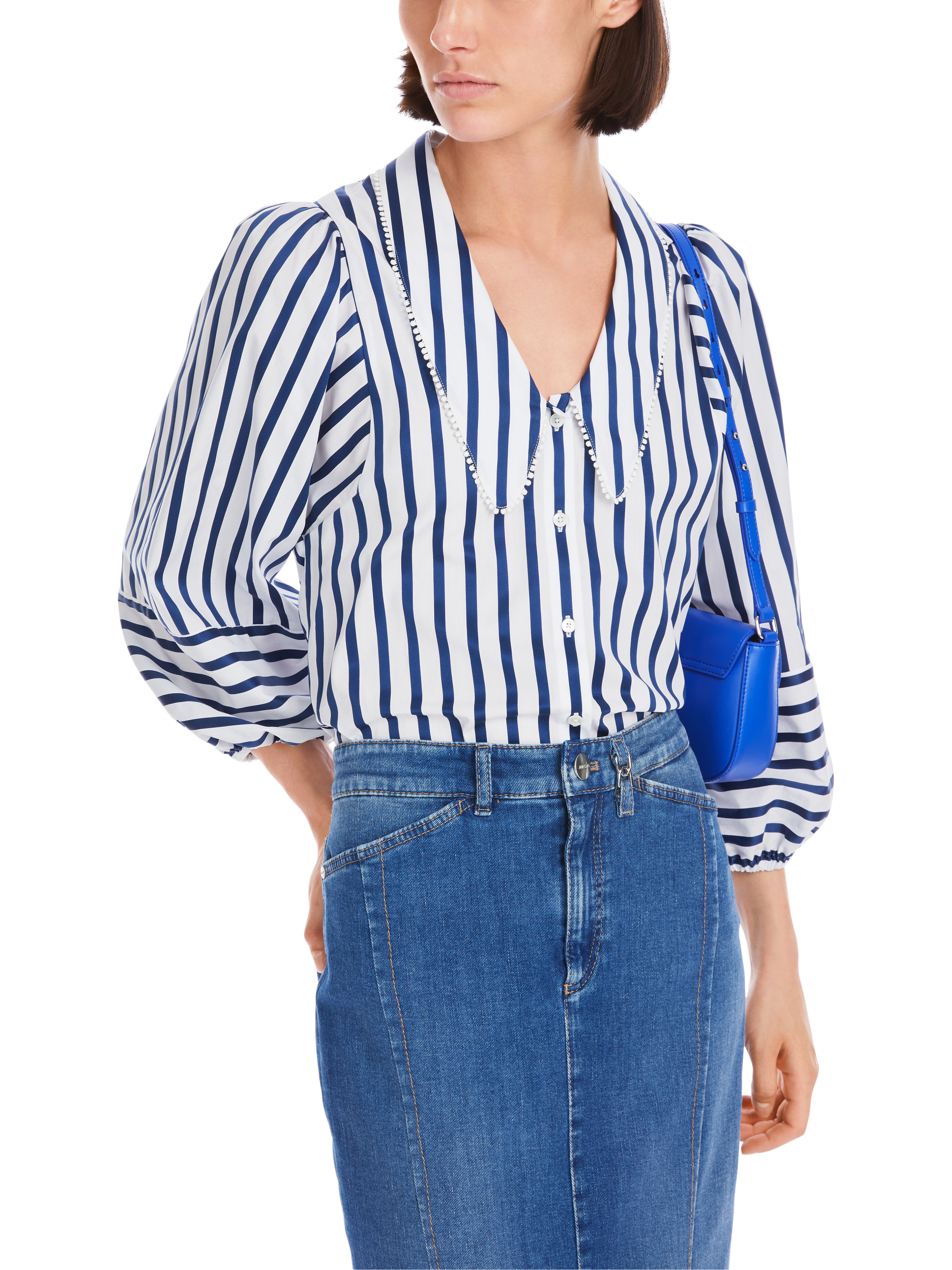 Bluse mit Quasten-Borte