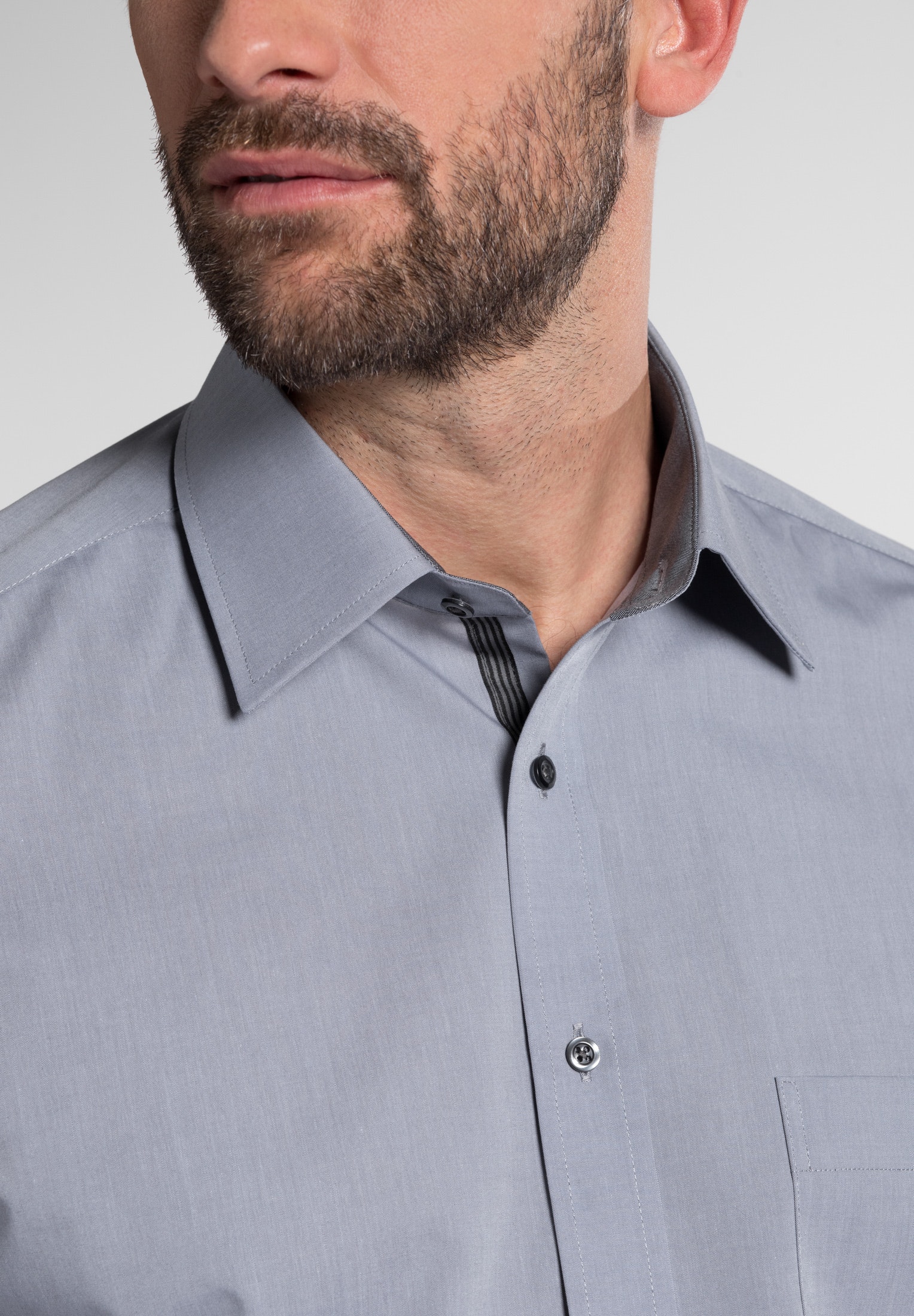 ETERNA LANGARM HEMD COMFORT FIT CHAMBRAY ETERNA LANGARM HEMD COMFORT FIT CHAMBRAY