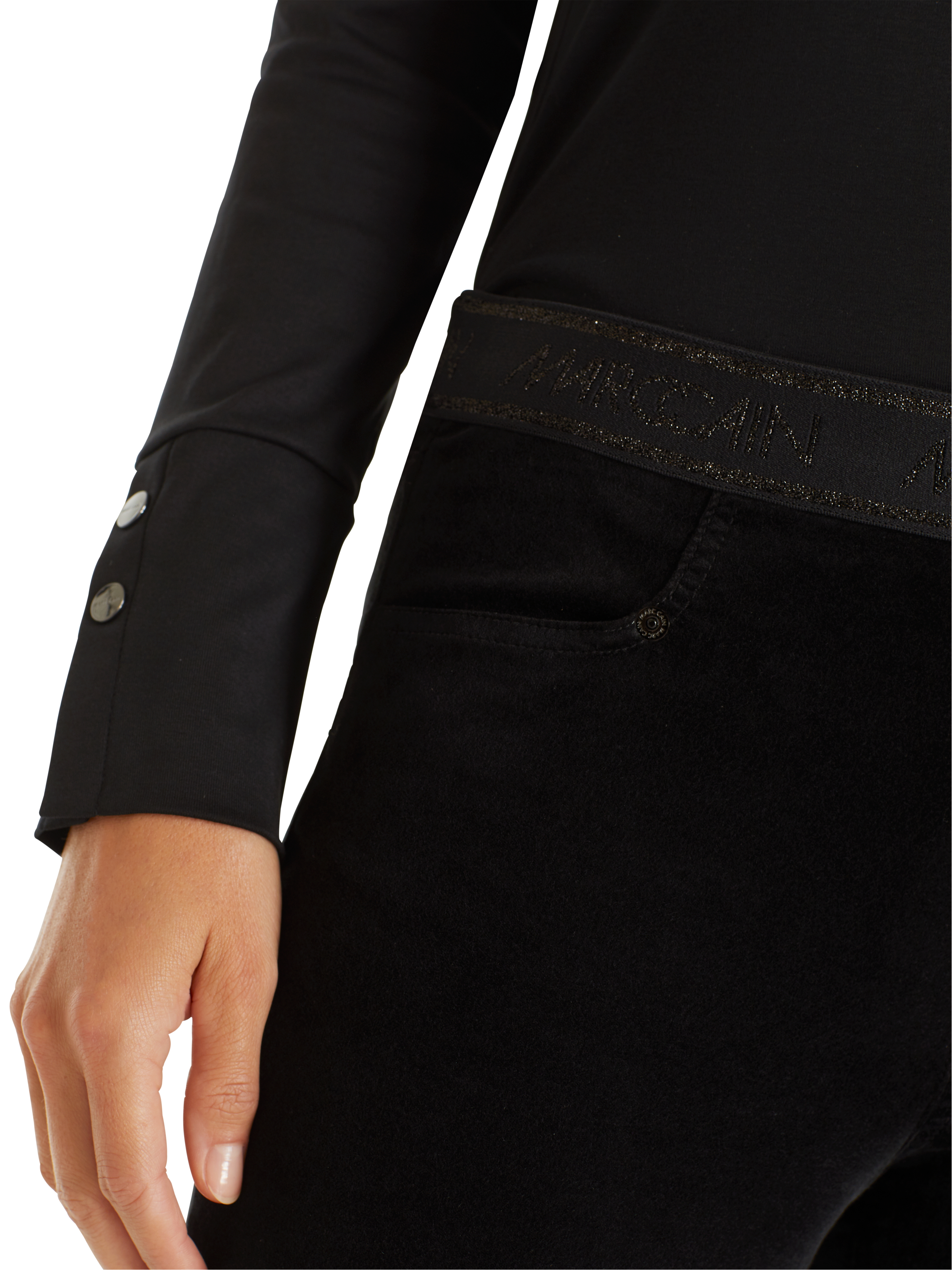 Samtjeans mit Stretch