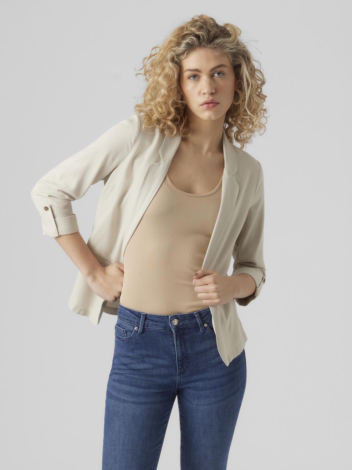 VMJESMILO 3/4 LOOSE BLAZER WVN GA NOOS