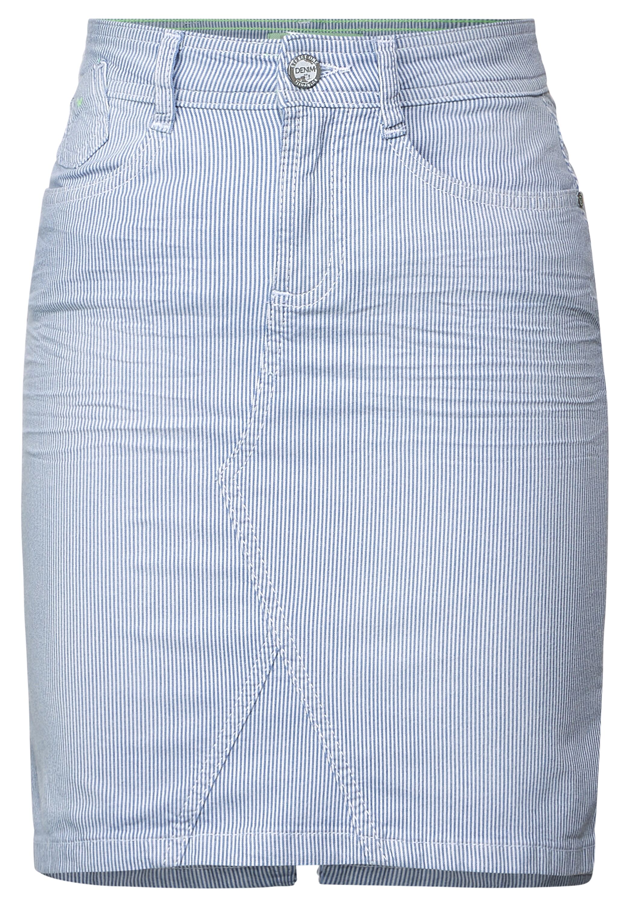 Gestreifter Jeansrock