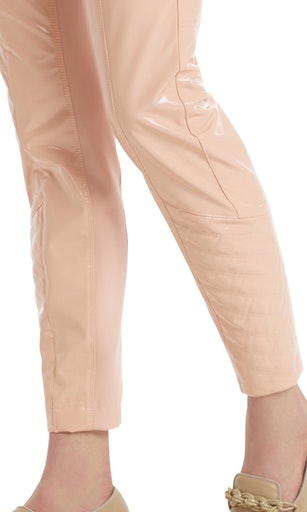 Biker-Hose mit Lackglanz