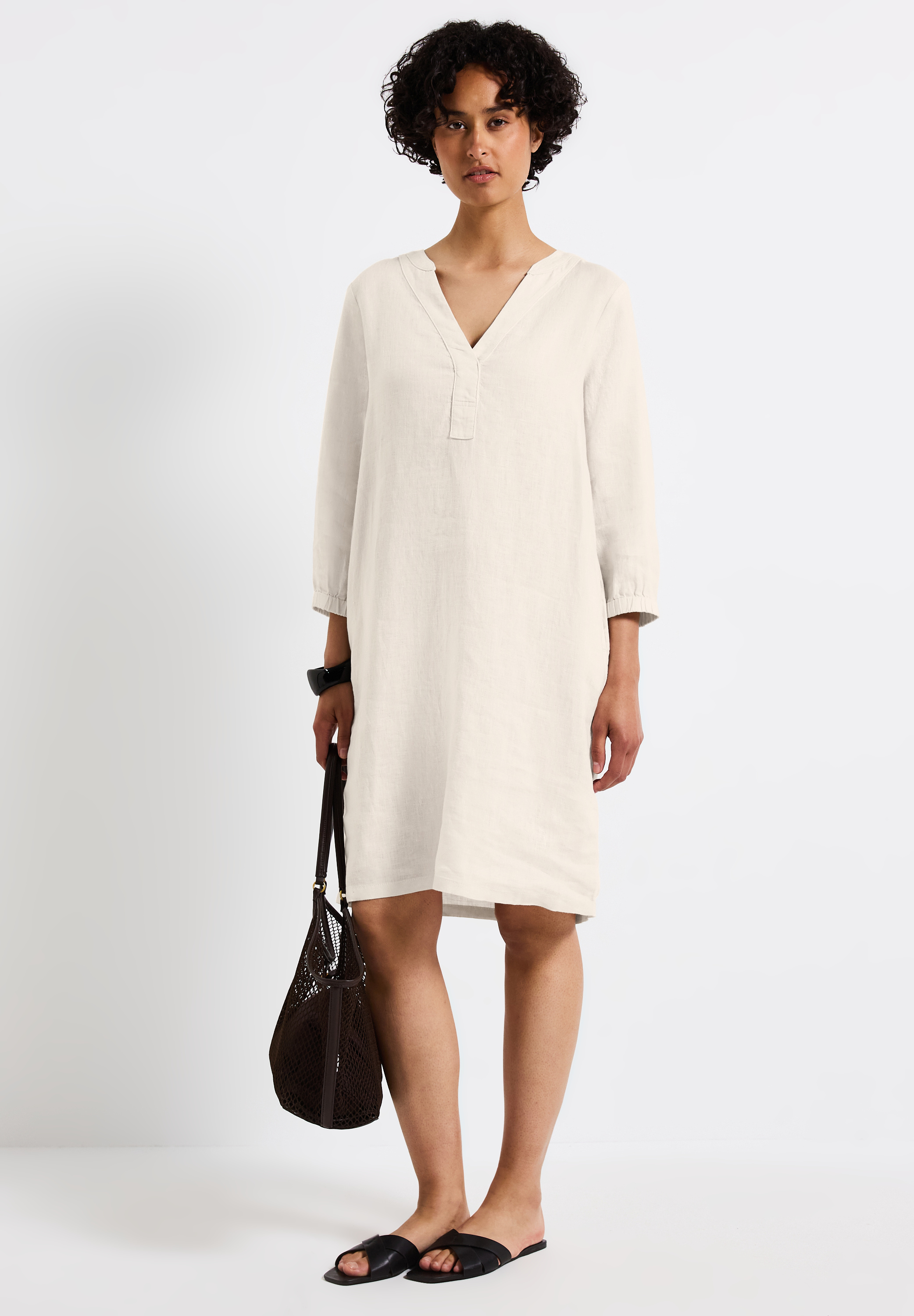 Tunika-Kleid aus Leinen