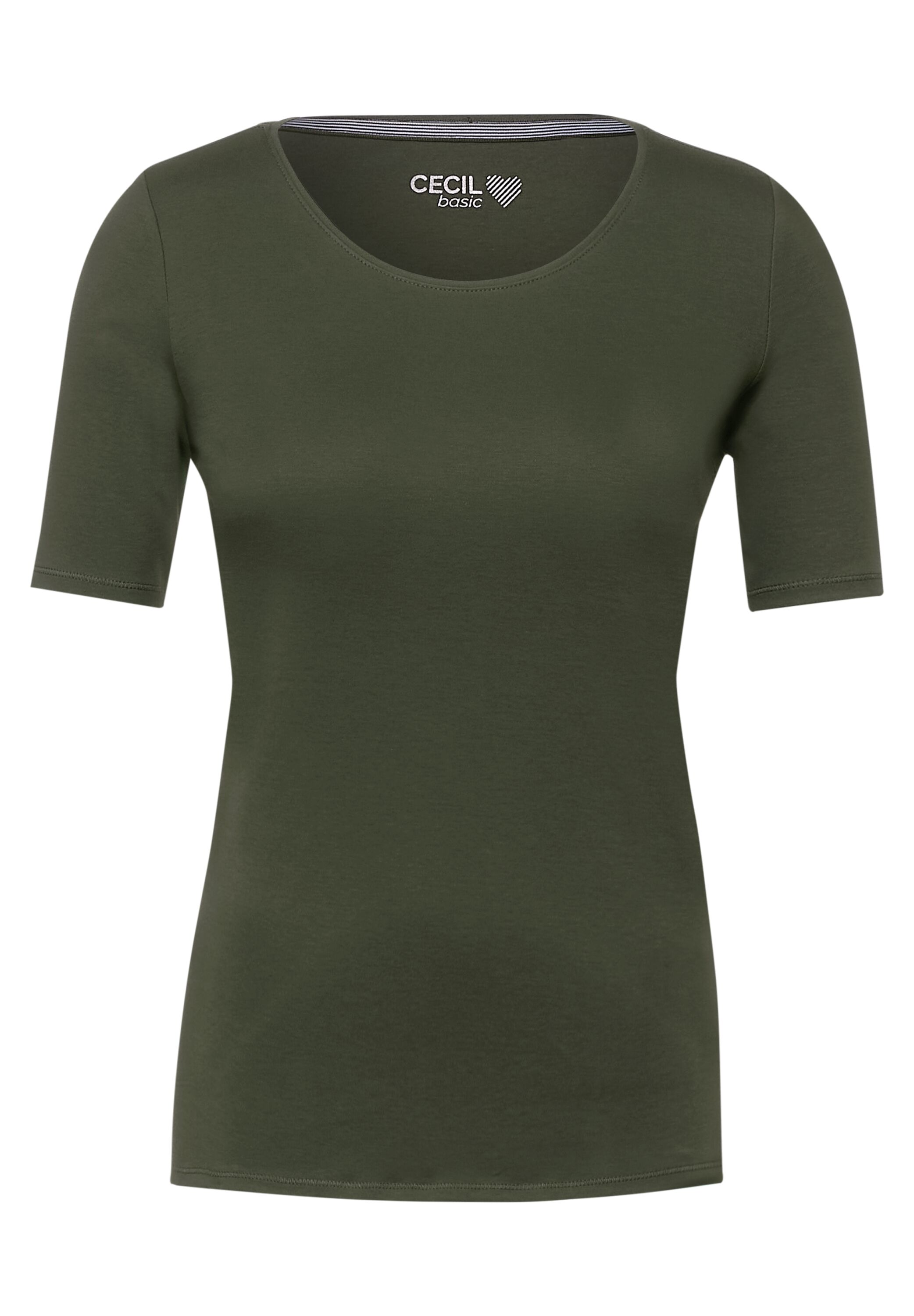 T-Shirt in Unifarbe