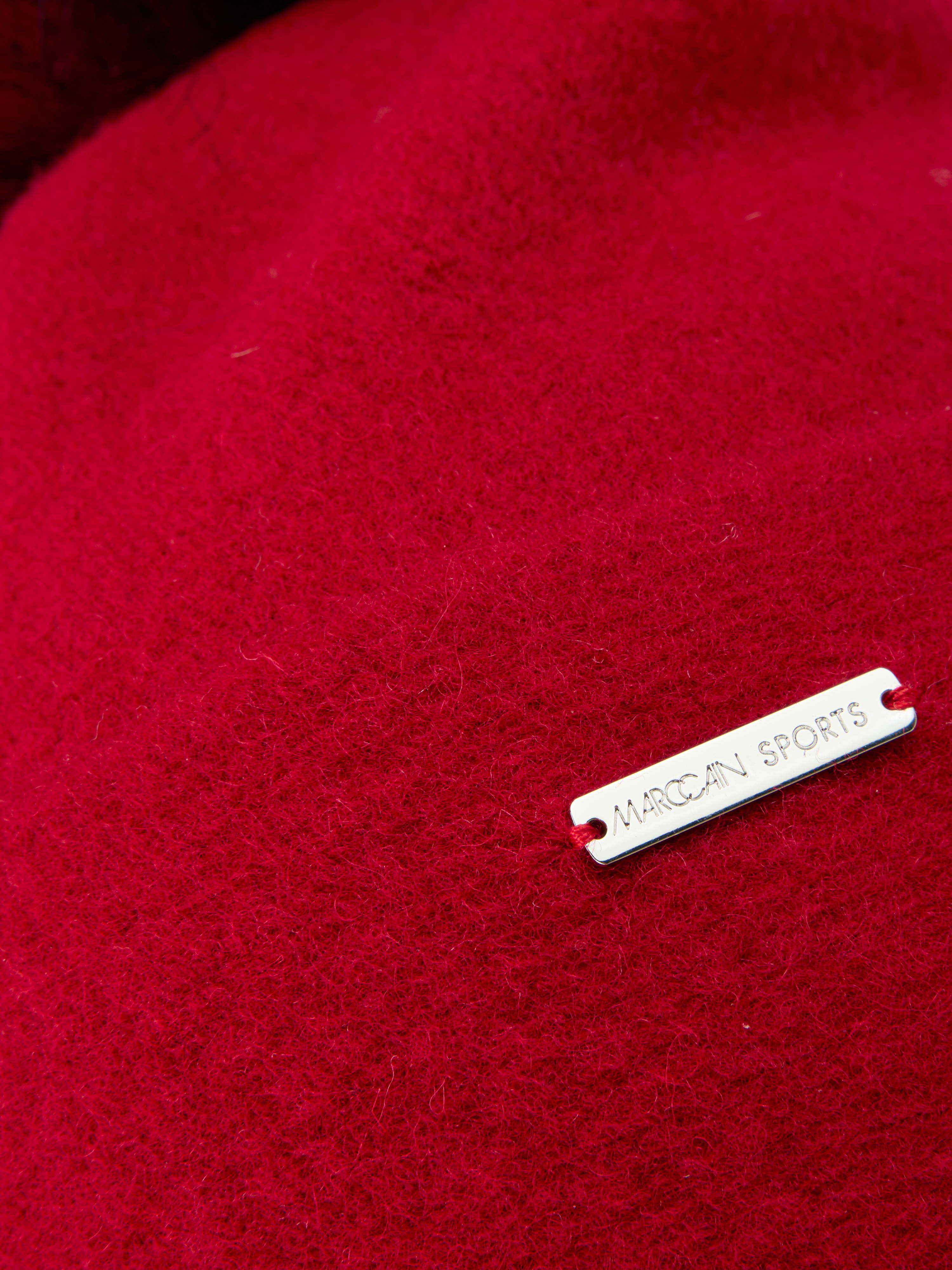 Wollmütze mit Kunstfell-Bommel