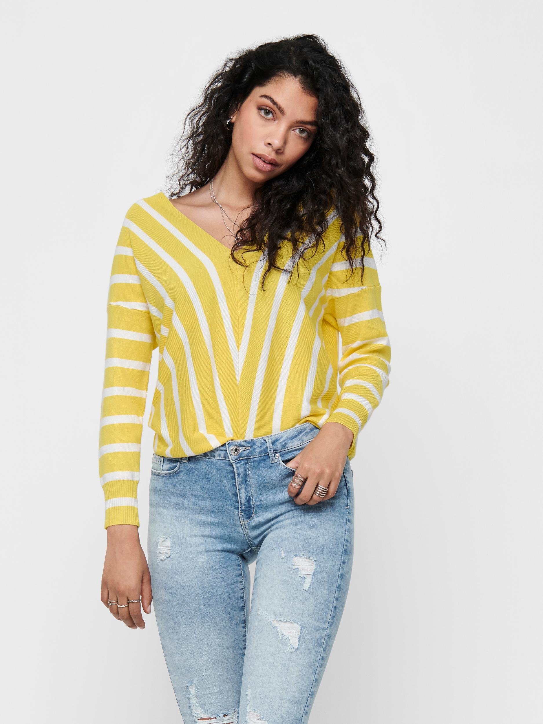 ONLAYA 7/8 V-NECK PULLOVER KNT NOOS