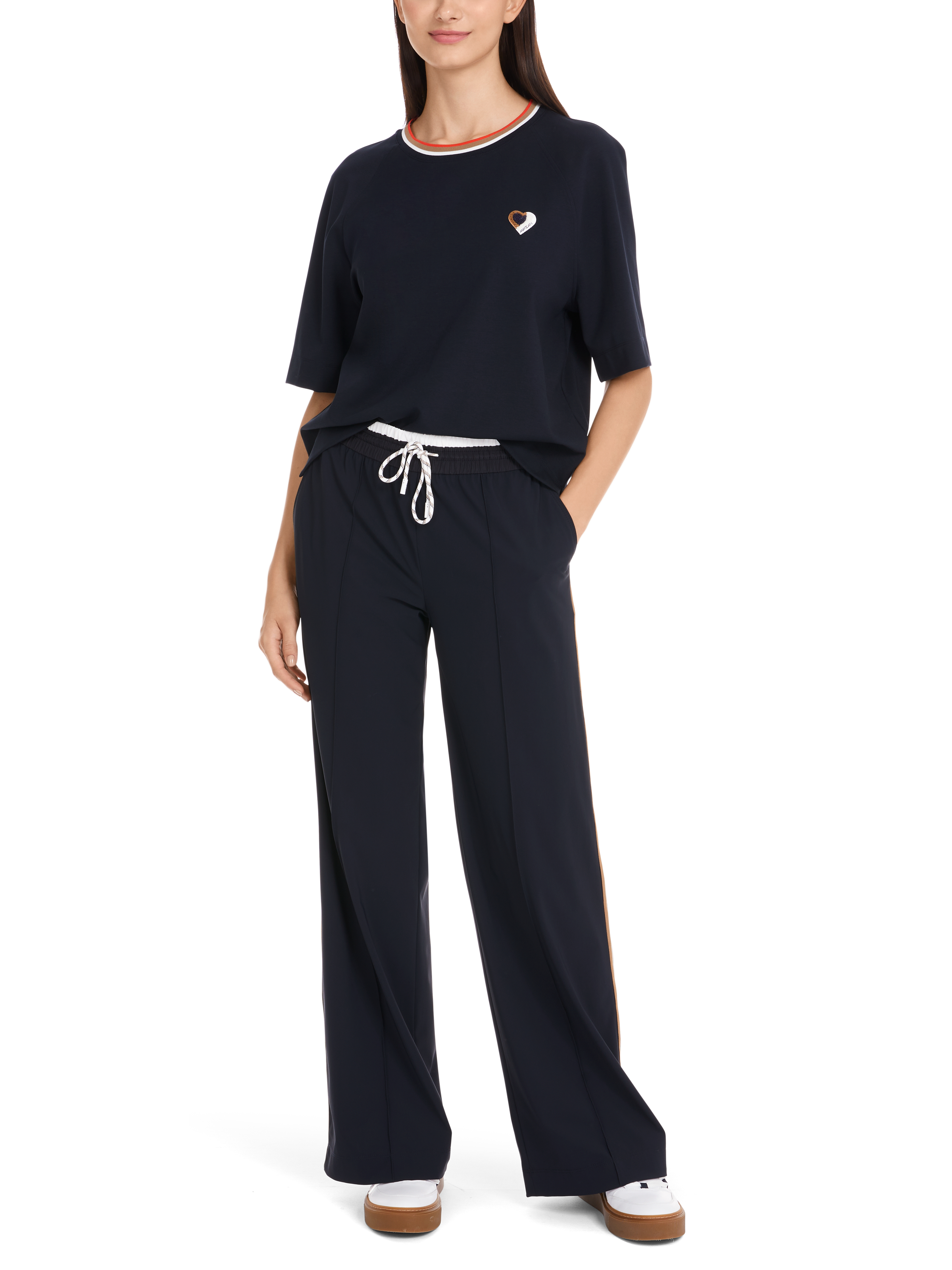 Cropped T-Shirt mit Kurzarm