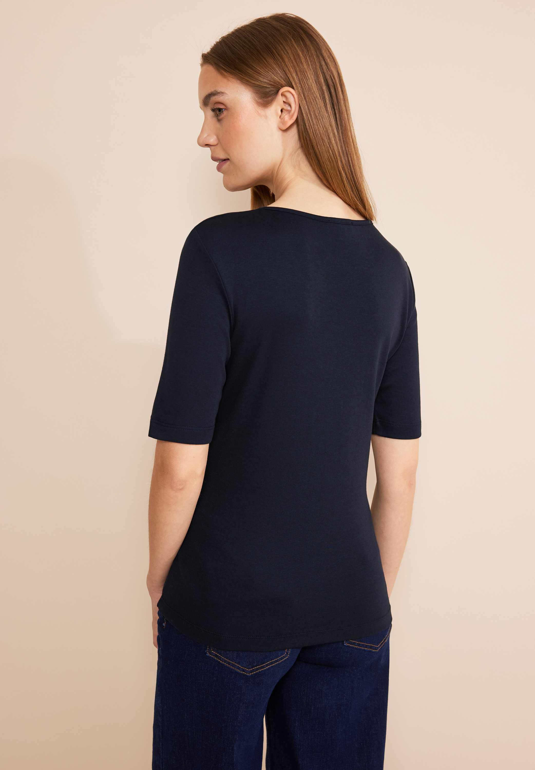 T-Shirt in Unifarbe